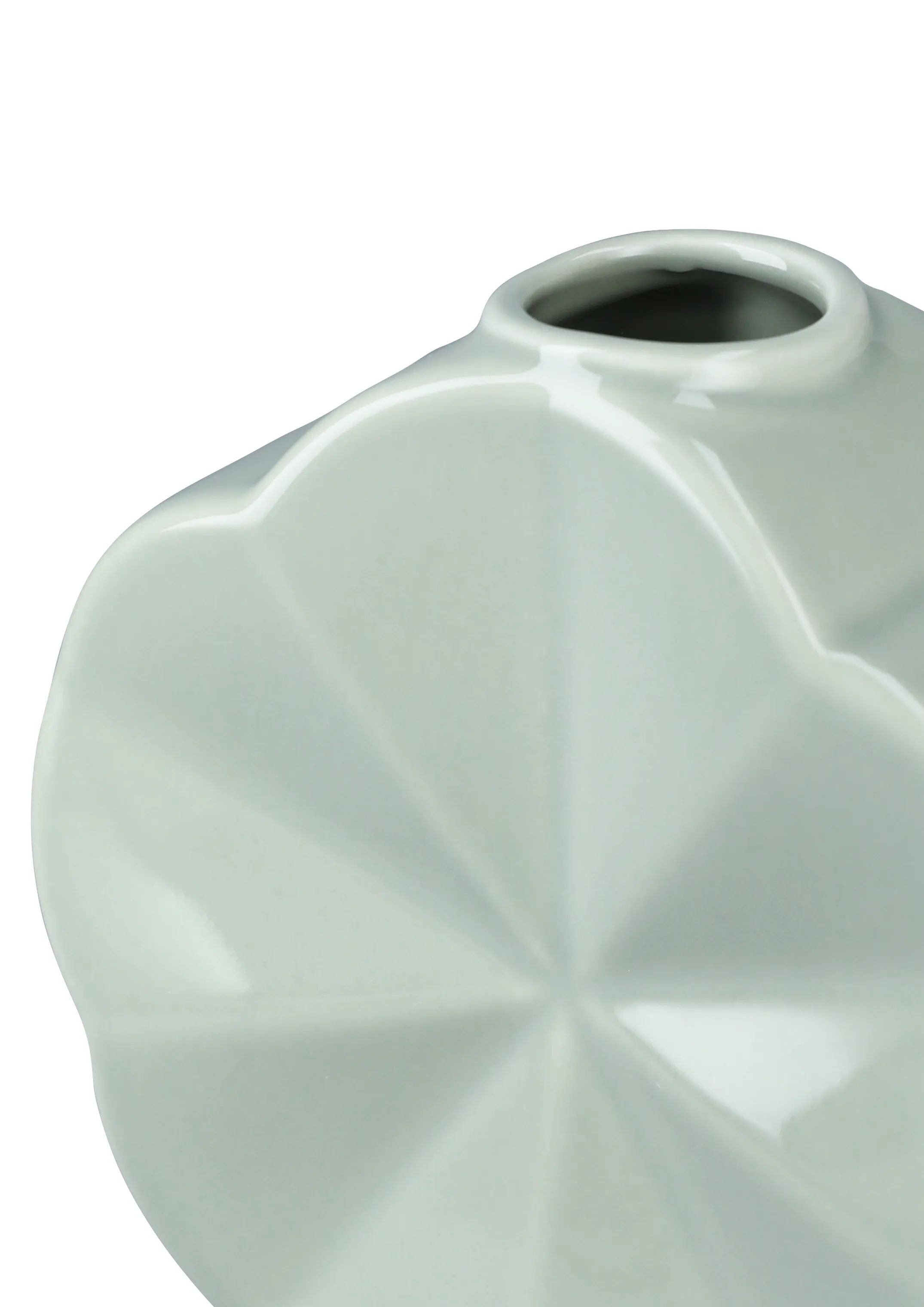 Lyngby Porcelæn Vaser Flower Vase - Snerle i Grøn, 8
