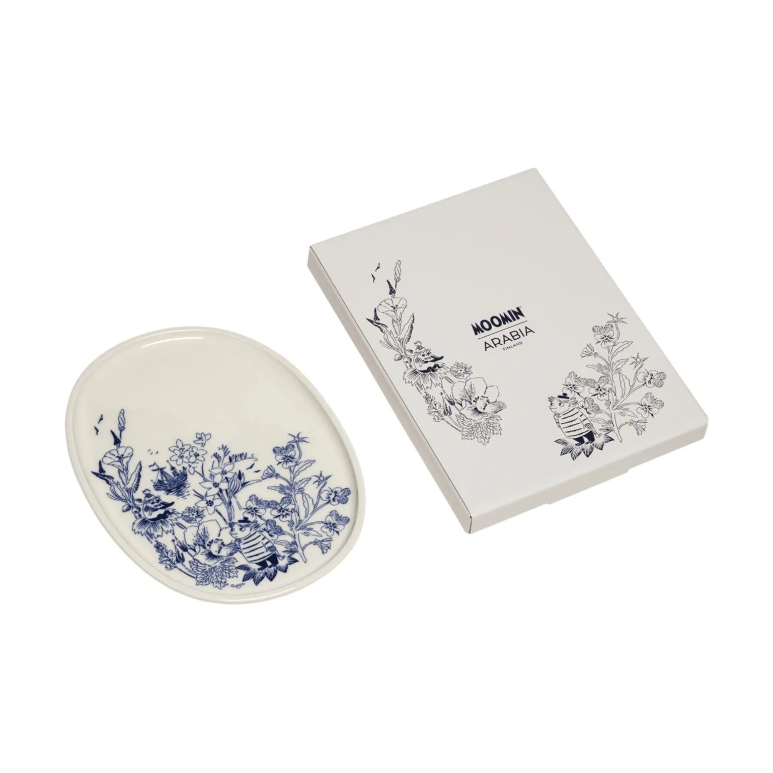 Moomin Arabia Serveringsfade Haru Fad i Hvid, 4