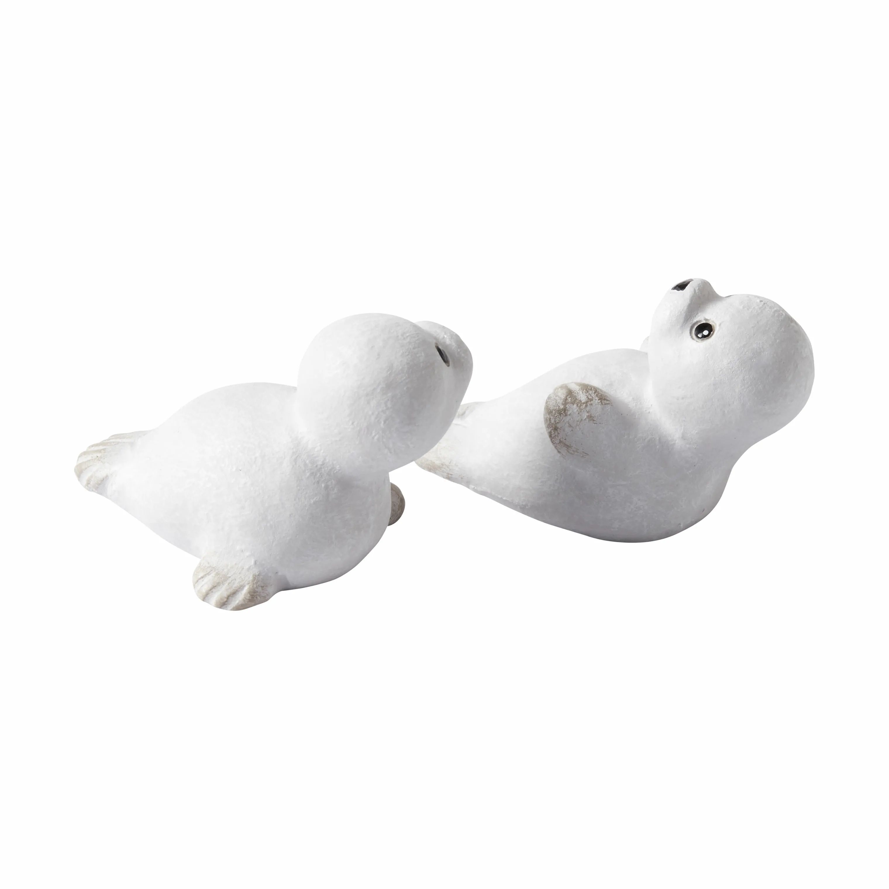 Klarborg Dyrefigurer Babysæl - Snorre & Sigfus i hvid, 2,5 cm, 2