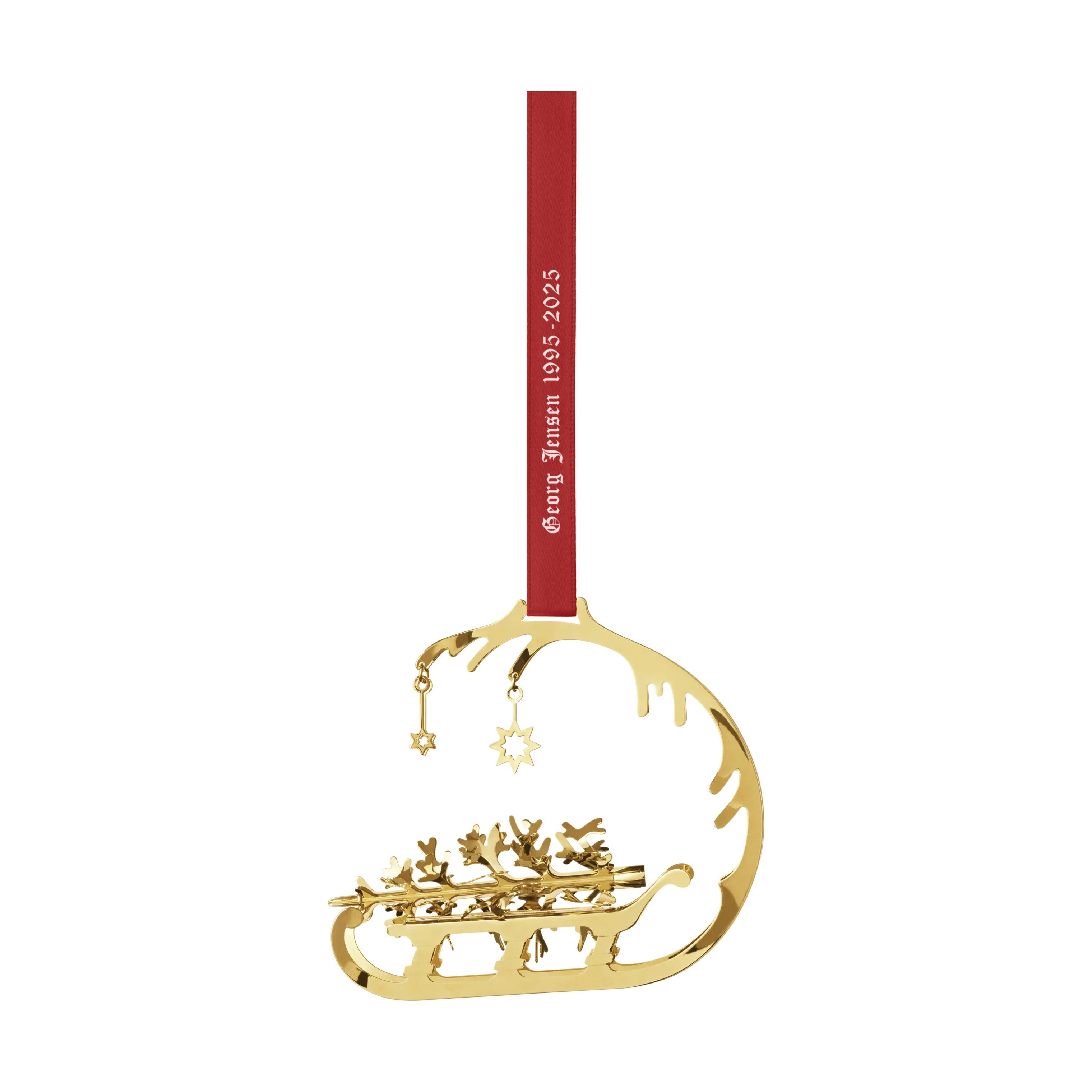 Georg Jensen Juleophæng Christmas Collectibles CC 1995/2025 Juleuro - Slæde i Guld, 1