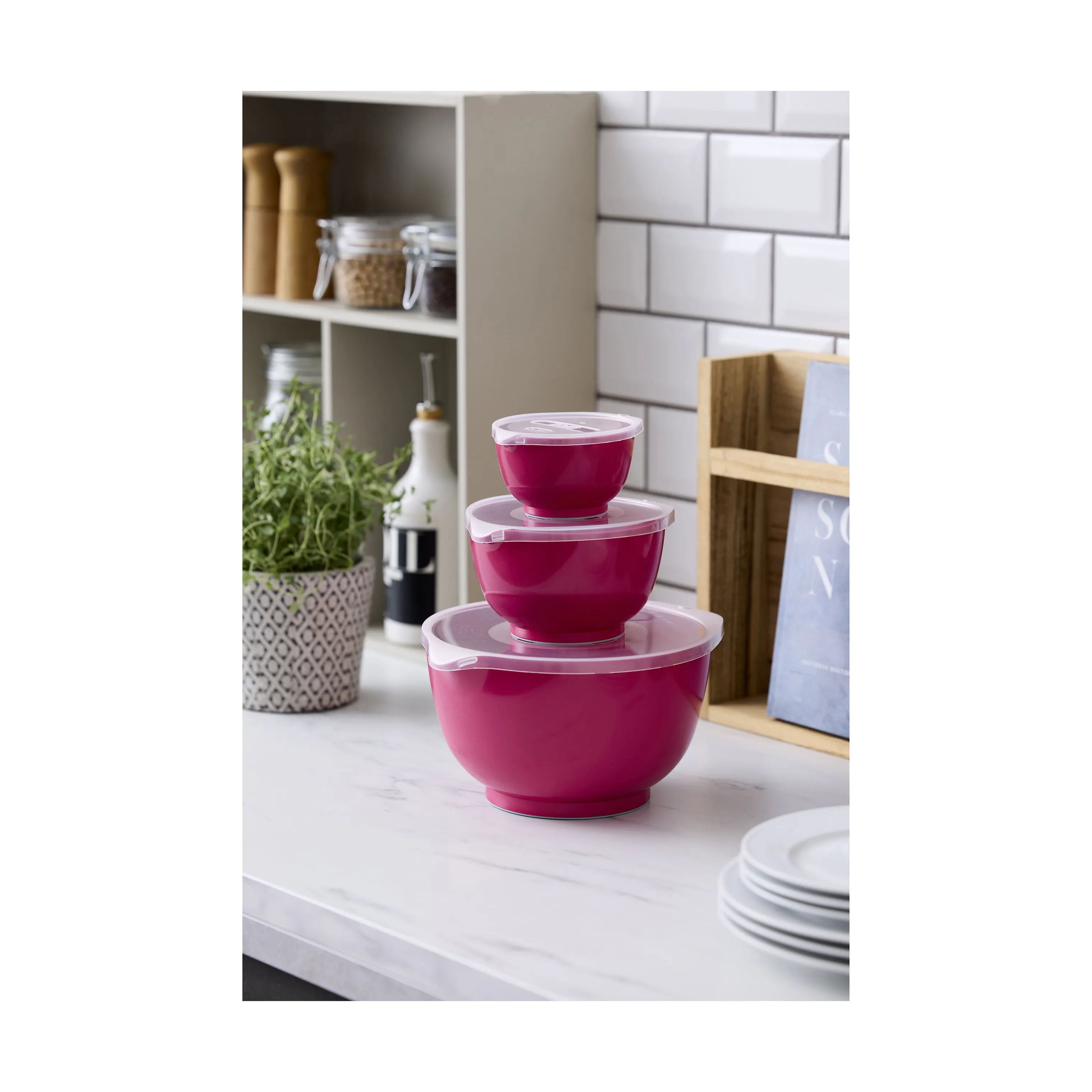 Rosti Røreskålsæt Margrethe Røreskålsæt - 6 dele i Beetroot, 2
