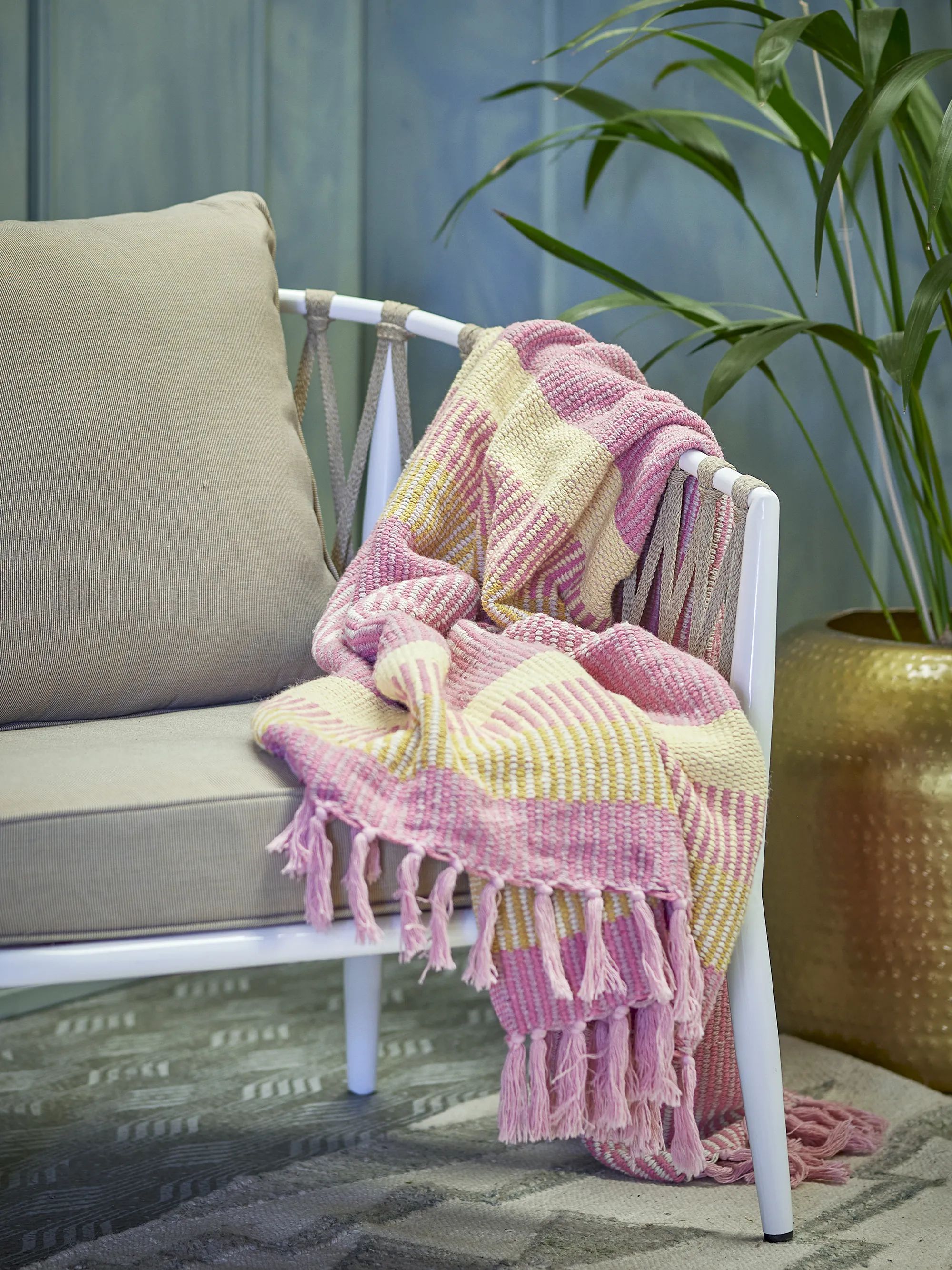 Creative Collection Plaider Isnel Plaid i Lyserød, 3