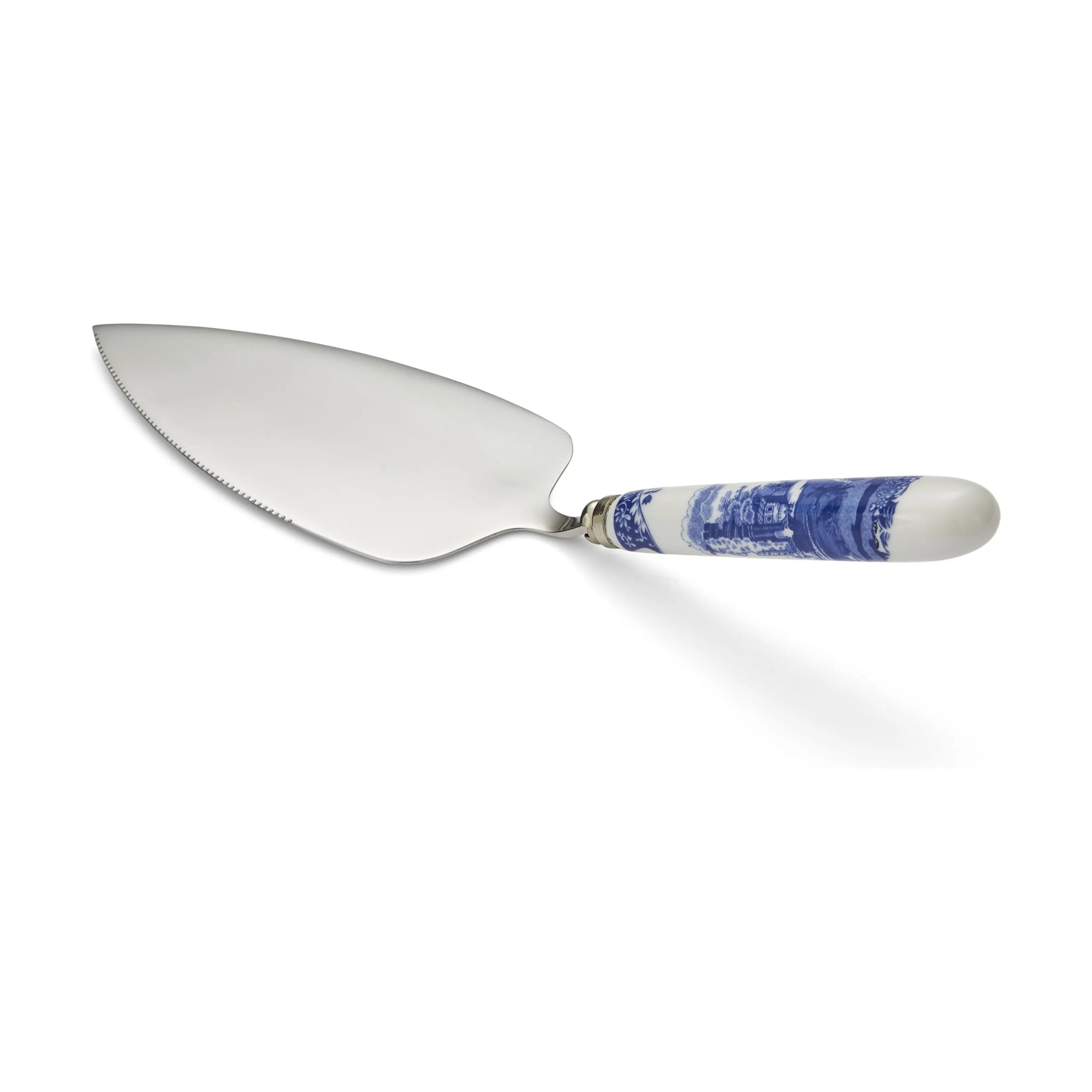 Spode Lagkageknive og -spader Blue Italian Blue Italien Kagespade i Blå/Hvid, 1
