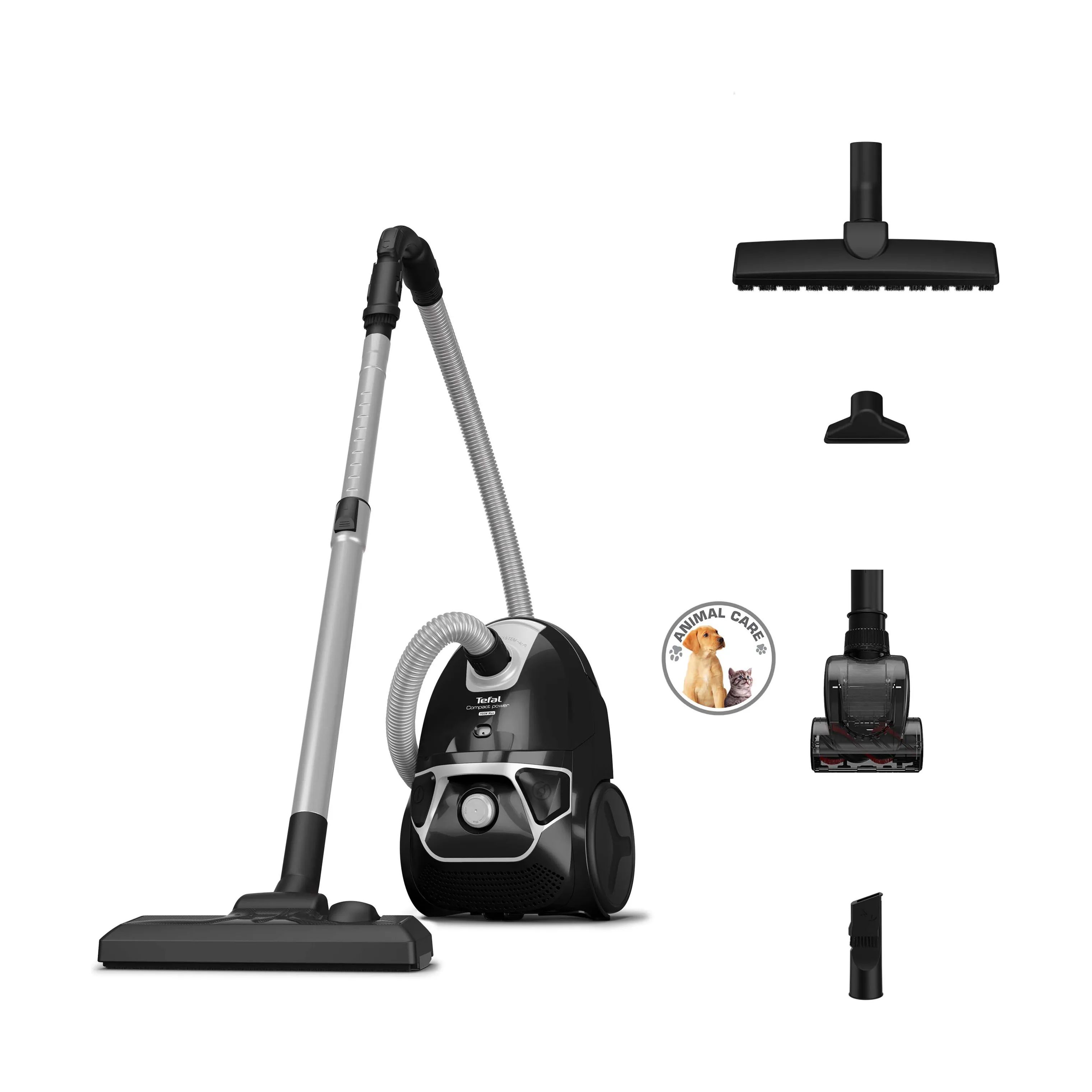 Tefal Støvsugere Compact Power Animal Støvsuger i Sort, 1