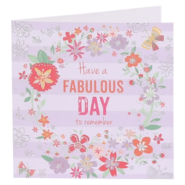 CASA Living Kort Kort Have A Fabulous Day i Lyserød, 1