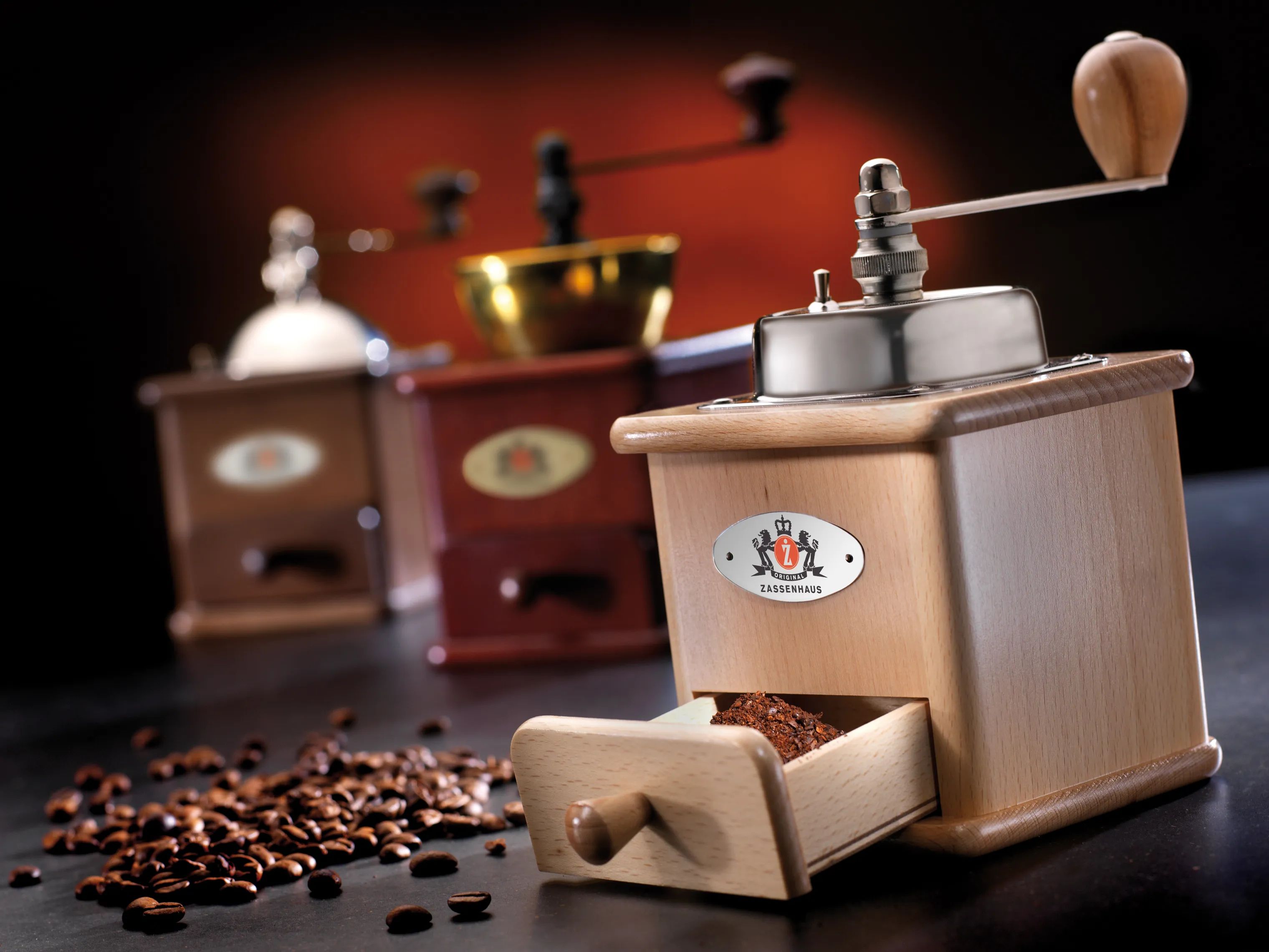 Zassenhaus Kaffekværne Brasilia Kaffekværn i Brun/mørkbejset, 3