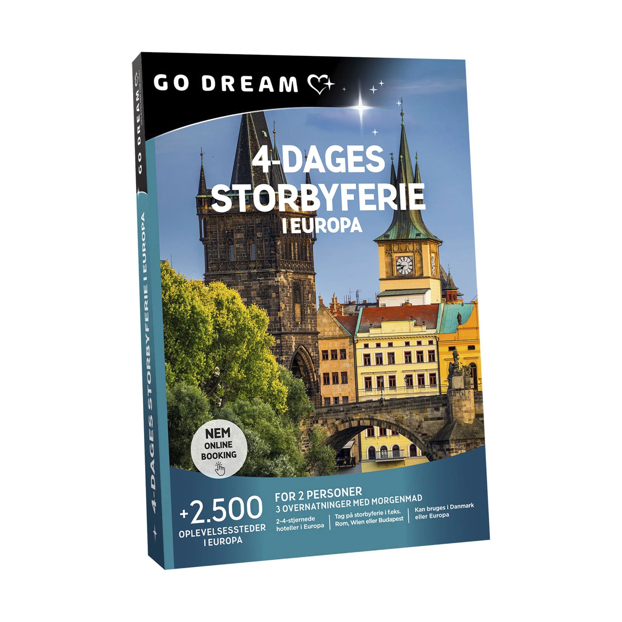 GO DREAM Oplevelsesgavekort Gavekort - 4-dages storbyferie i Europa i 4-dages storbyferie i Europa, 2