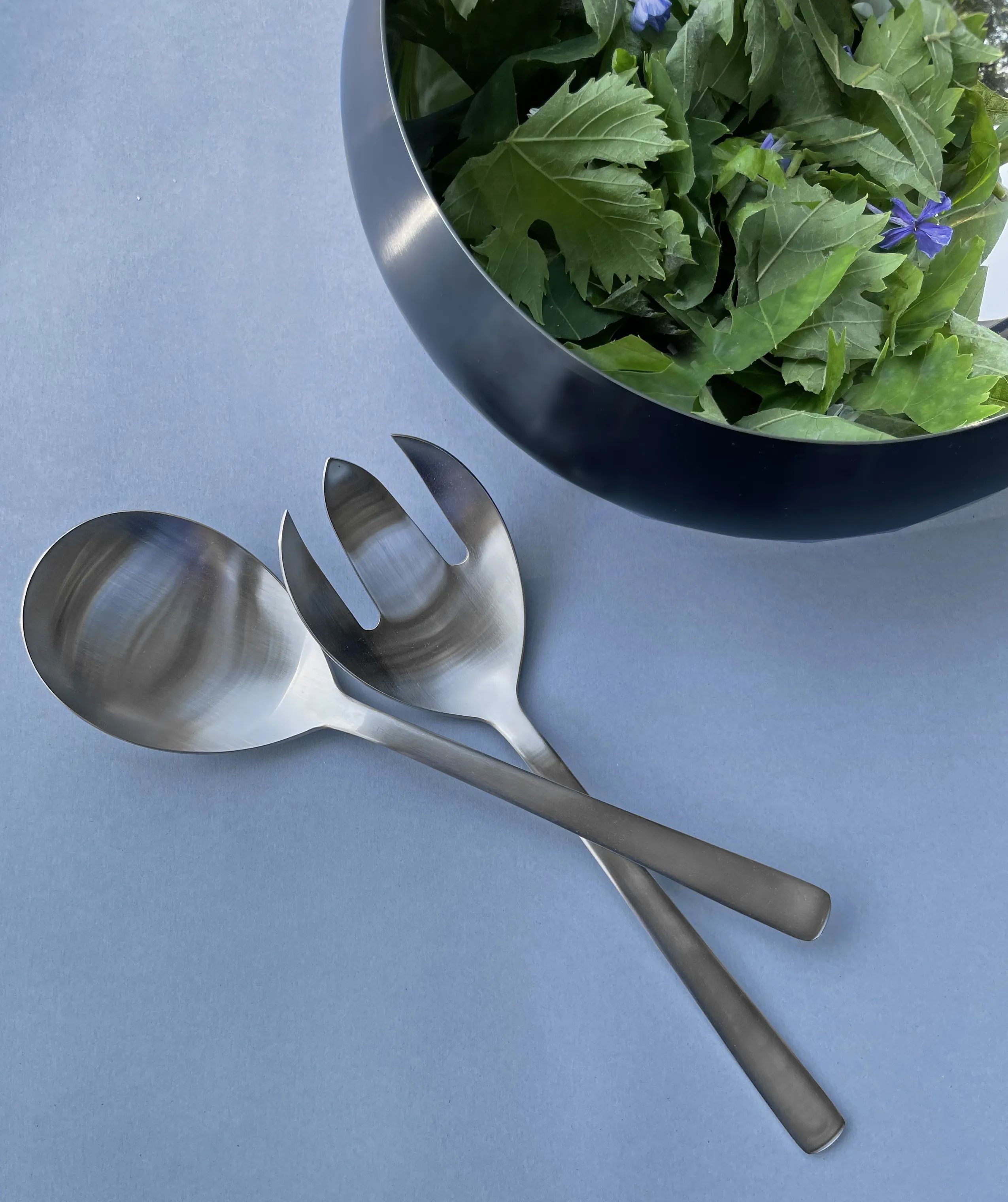 Kay Bojesen ApS Salatbestik Grand Prix Salatsæt i Poleret stål, 23,5 cm, 4