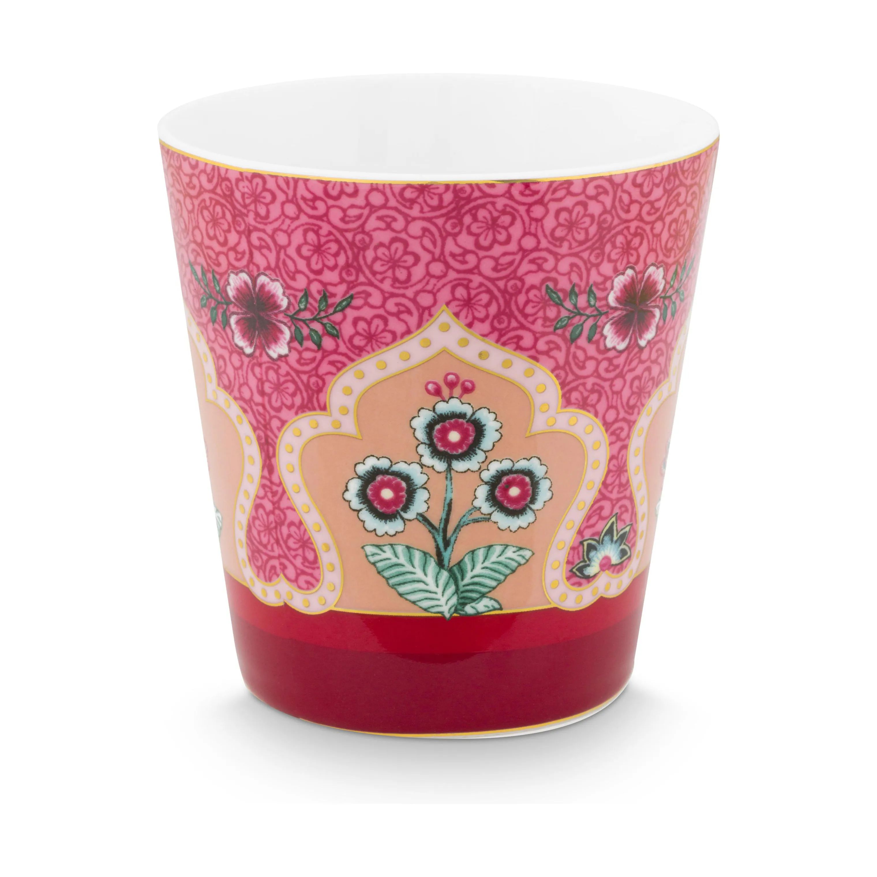 PIP Studio Krus og kopper med hank Flower Festival Krus - 4 stk. i Pink, 2