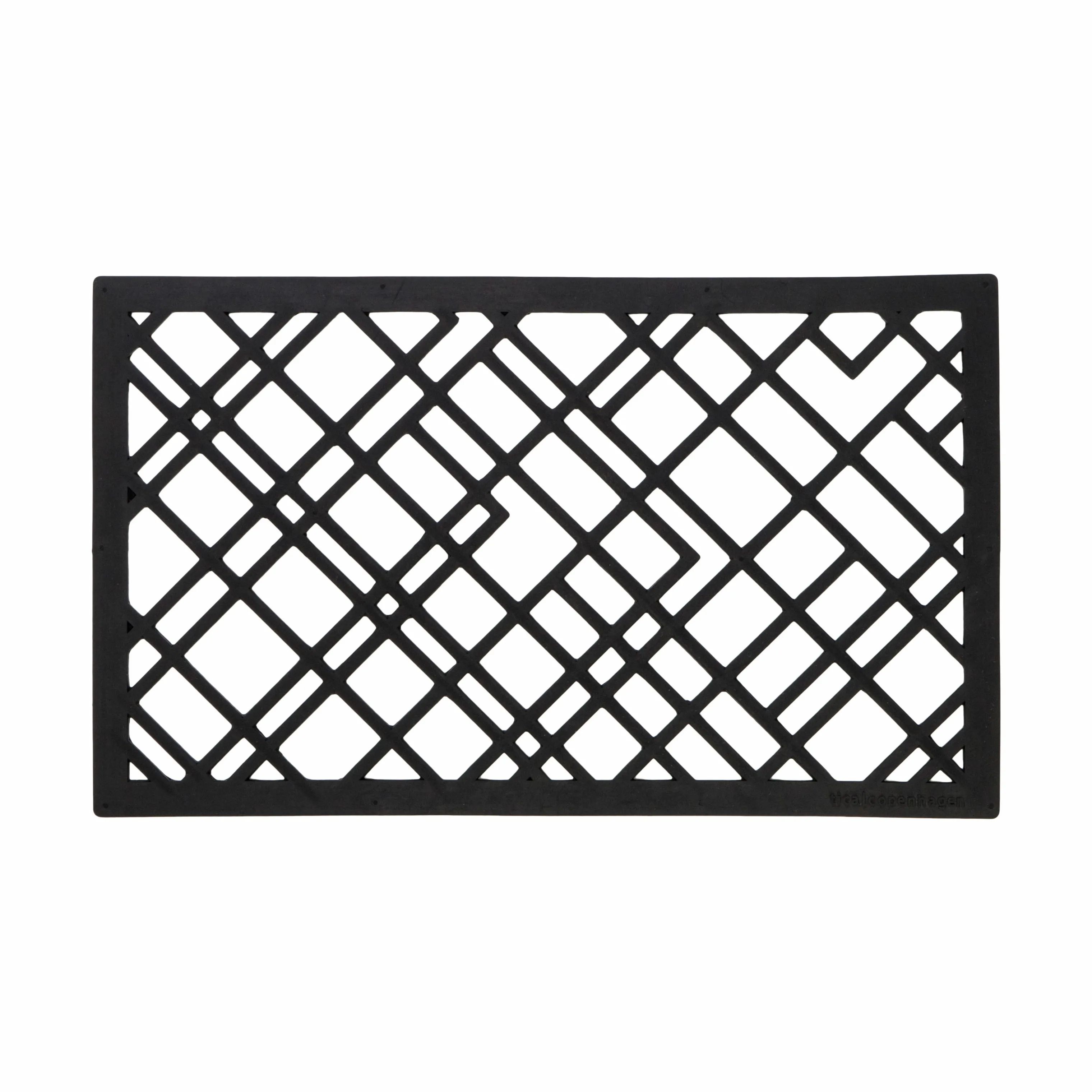 Tica Copenhagen Dørmåtter Lines Dørmåtte i Sort, B45 x L75 cm, 1