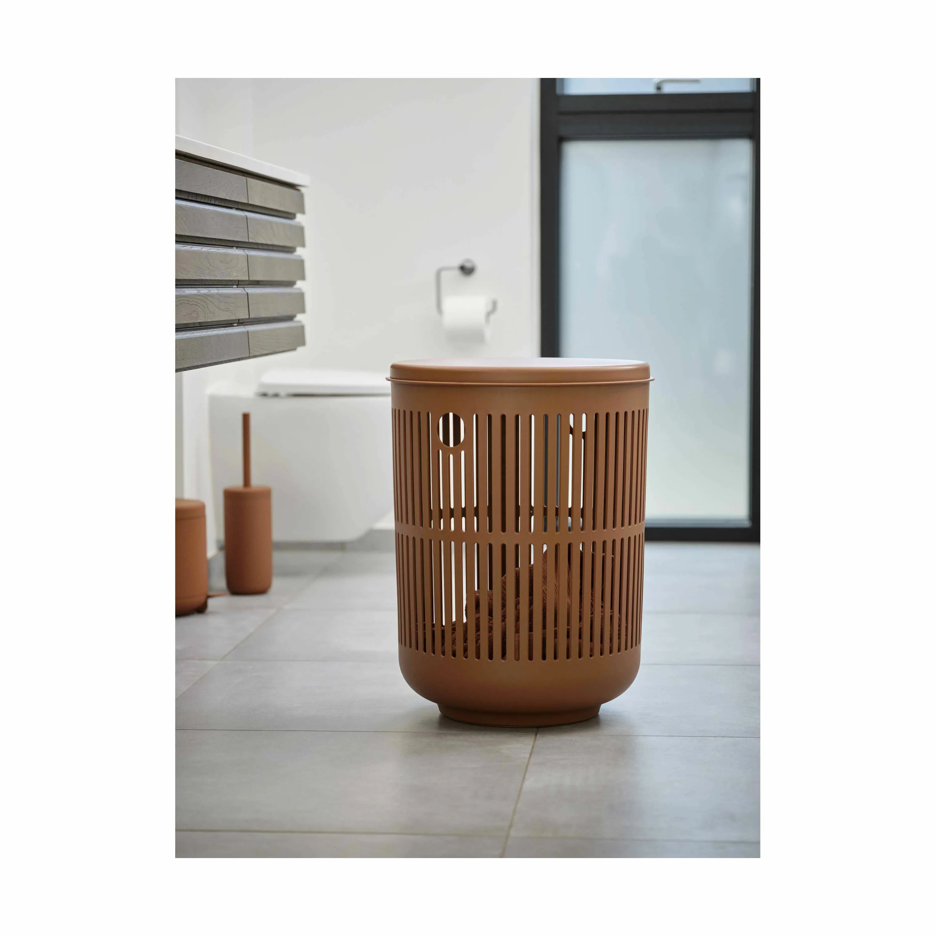Zone Vasketøjskurve Ume Vasketøjskurv i Terracotta, 54 cm, 4