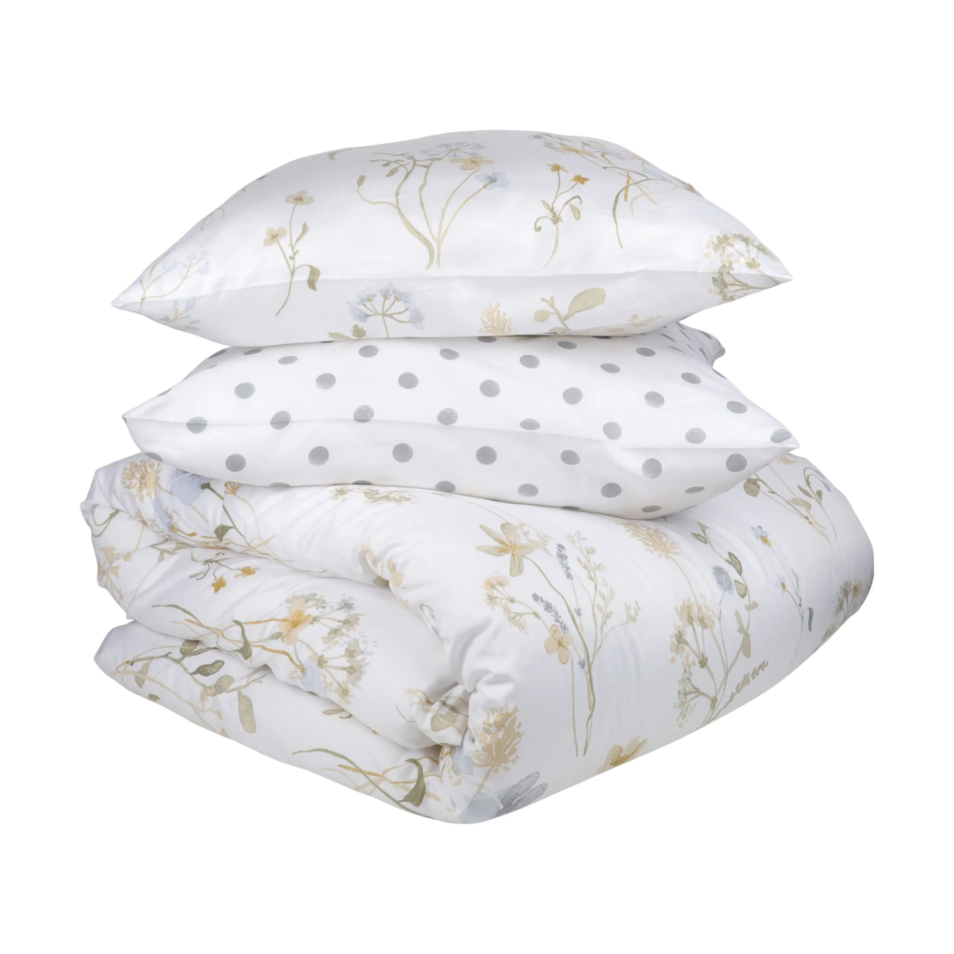 CASA Living Sengetøj Sengetøj i Gul/blå, B140 x L220 cm, 3