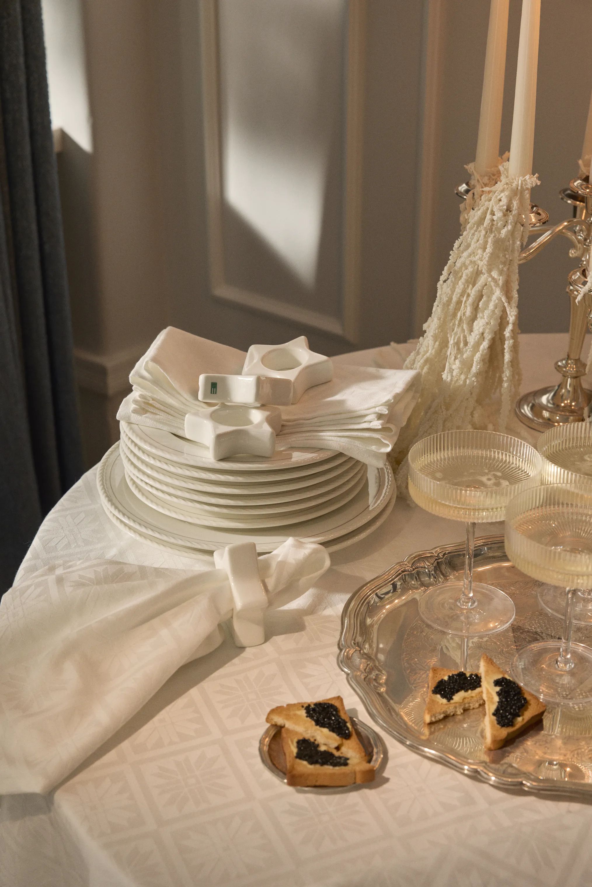 Lexington Servietringe og -holdere Holiday Collection 2025 Stjerne Servietring i White, 2