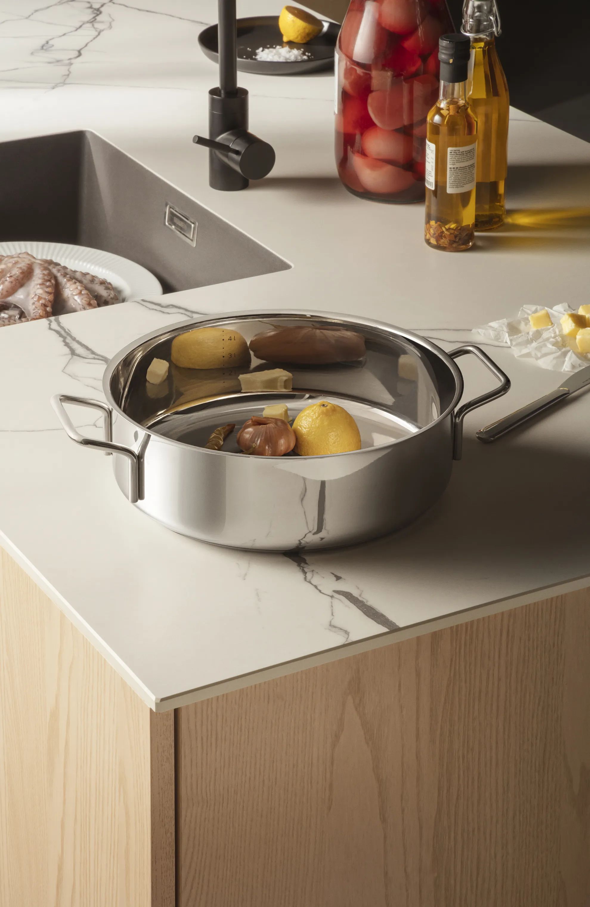 Eva Trio Gryder Stainless Steel Rec. Stainless Steel Sautergryde i Polished steel, 2