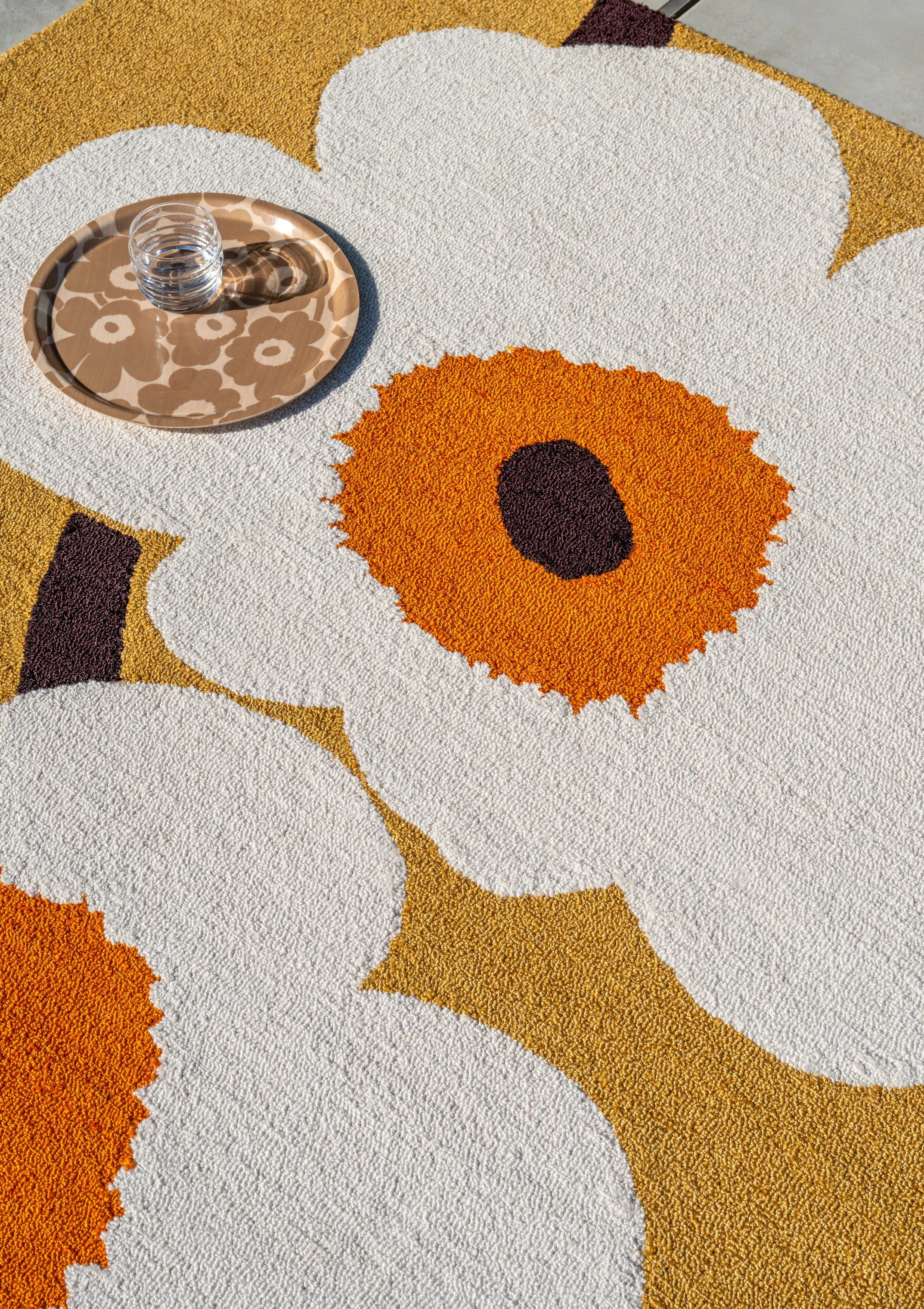 Marimekko by Brink & Campman Gulvtæpper Unikko Udendørsgulvtæppe i Honey, B200 x L280 cm, 2