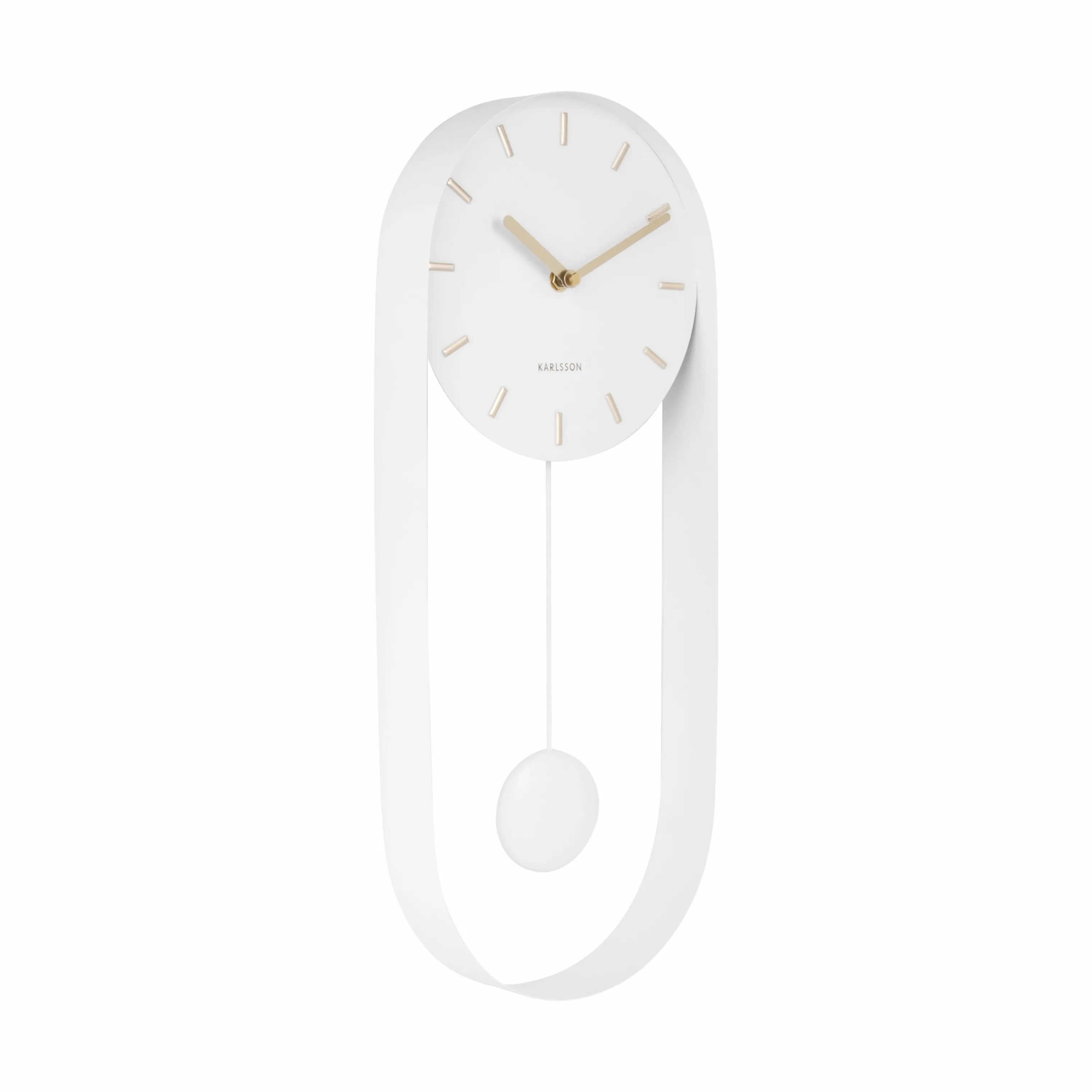 Karlsson Vægure Pendulum charm Charm Pendulum Vægur i Hvid, 3