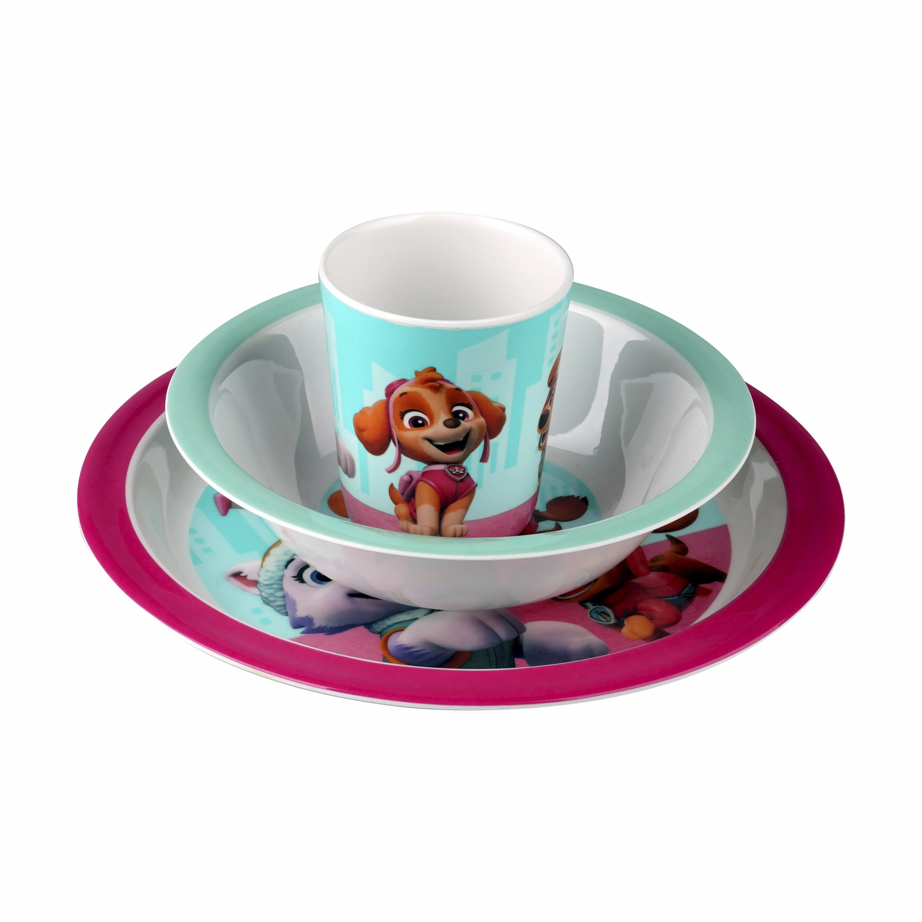Barbo Toys Spisesæt Spisesæt - Paw Patrol i Lyserød, 3