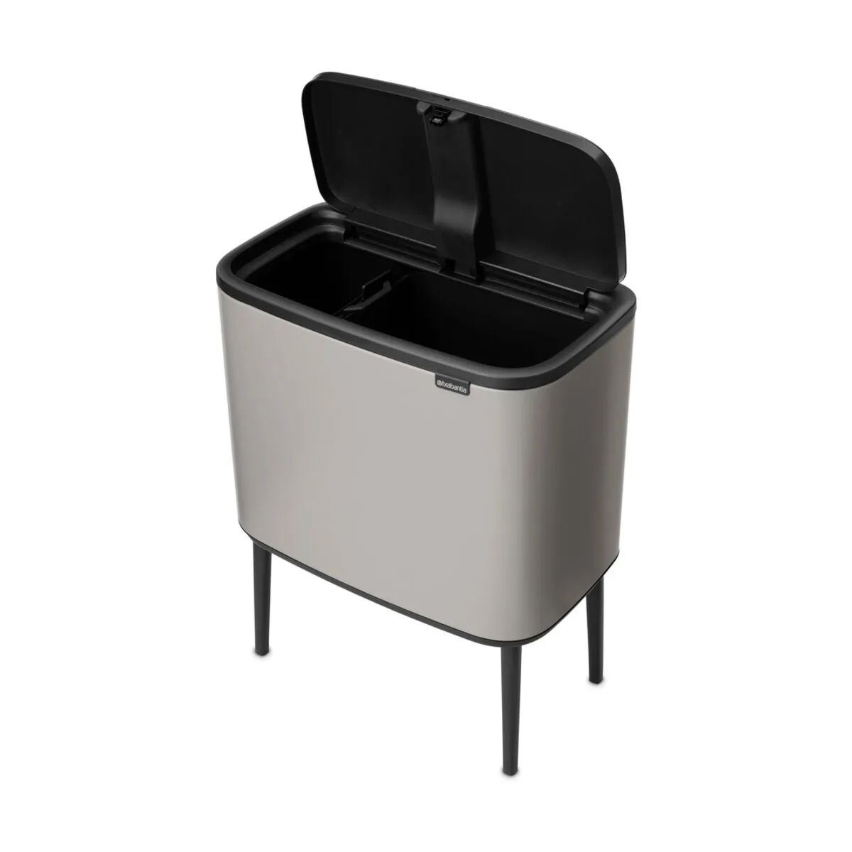 Brabantia Spande uden pedal Bo Touch affaldsspand i Soft Grey, 11 + 23 liter, 5