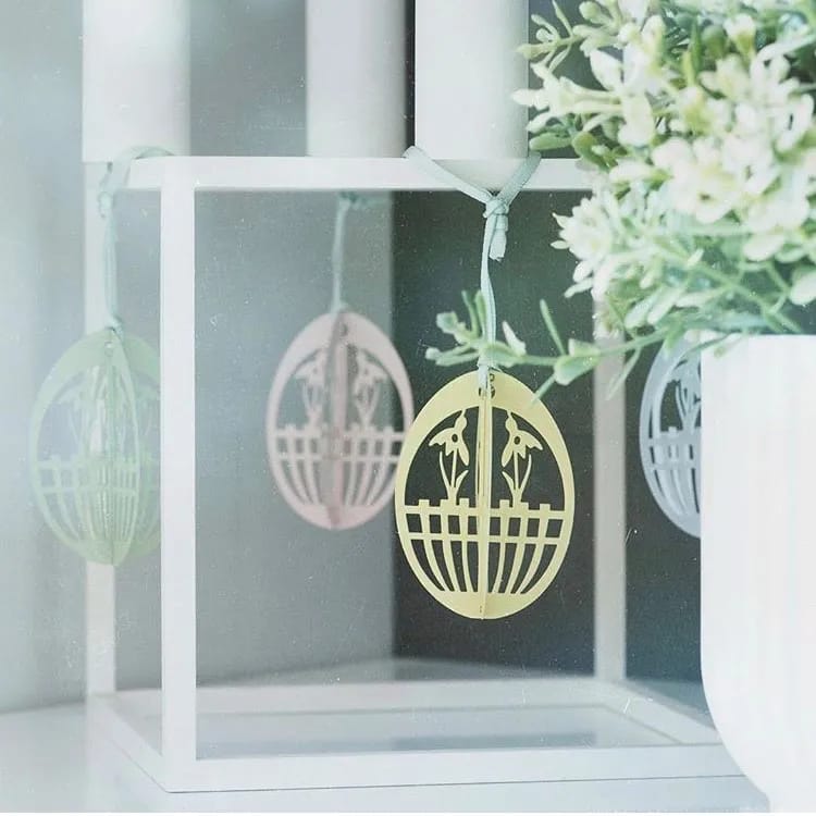 Jette Frölich Design Påskeæg og ophæng Design Påskeæg - 3 stk. i grøn, 3