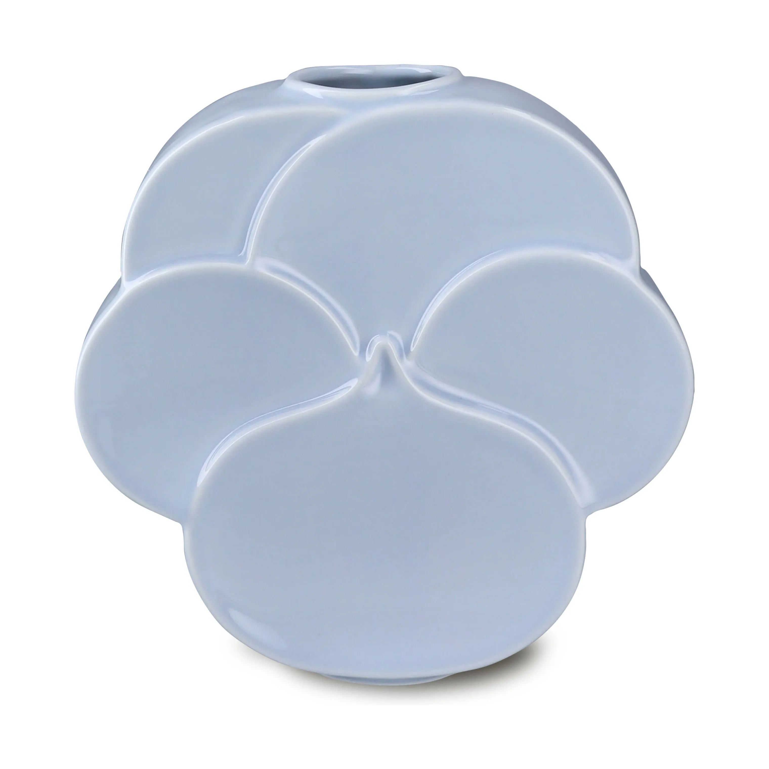 Lyngby Porcelæn Vaser Flower Vase - Stedmoderblomst i Blå, 1