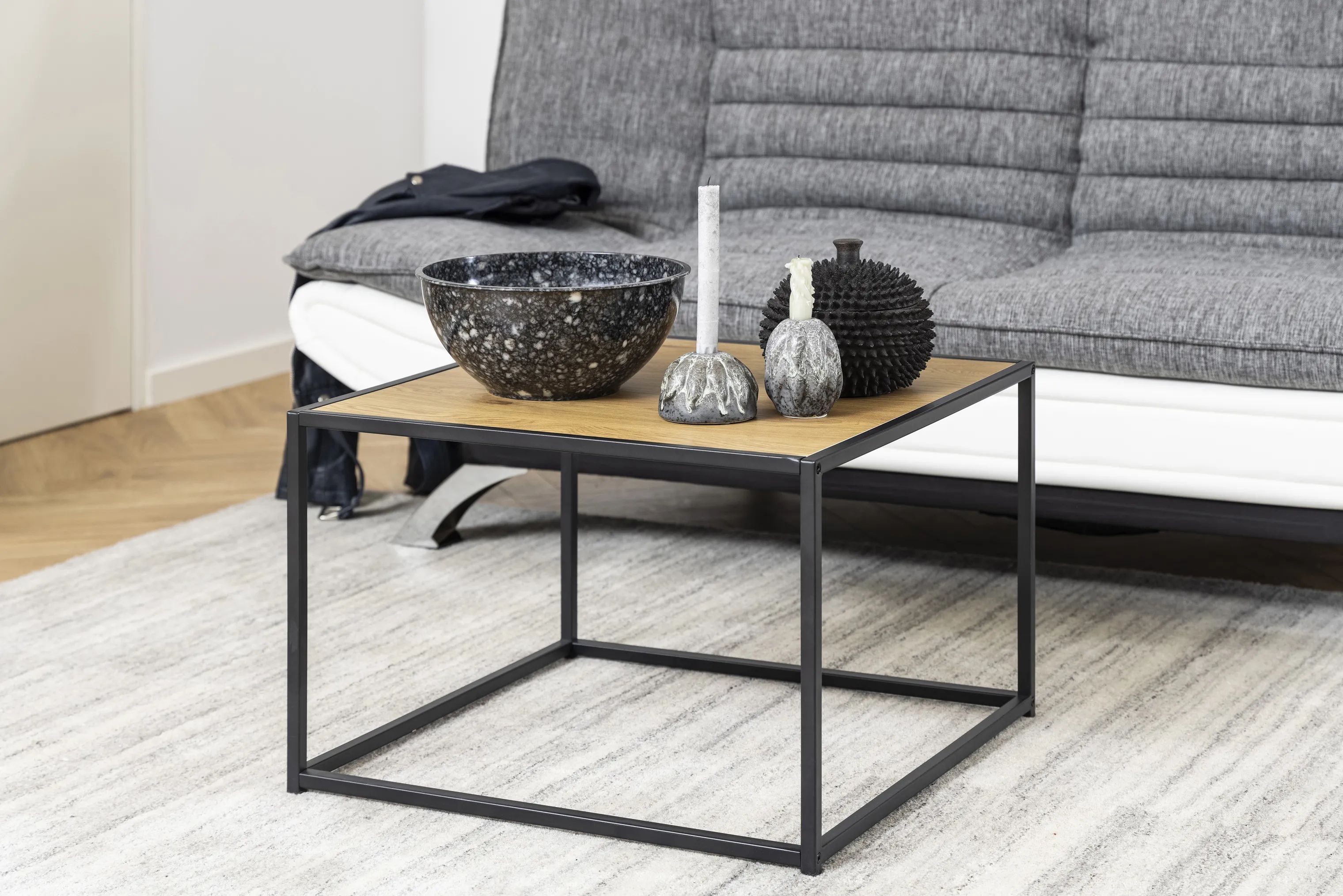 CASA Living Sofaborde Seaford Sofabord i natur/sort, 2
