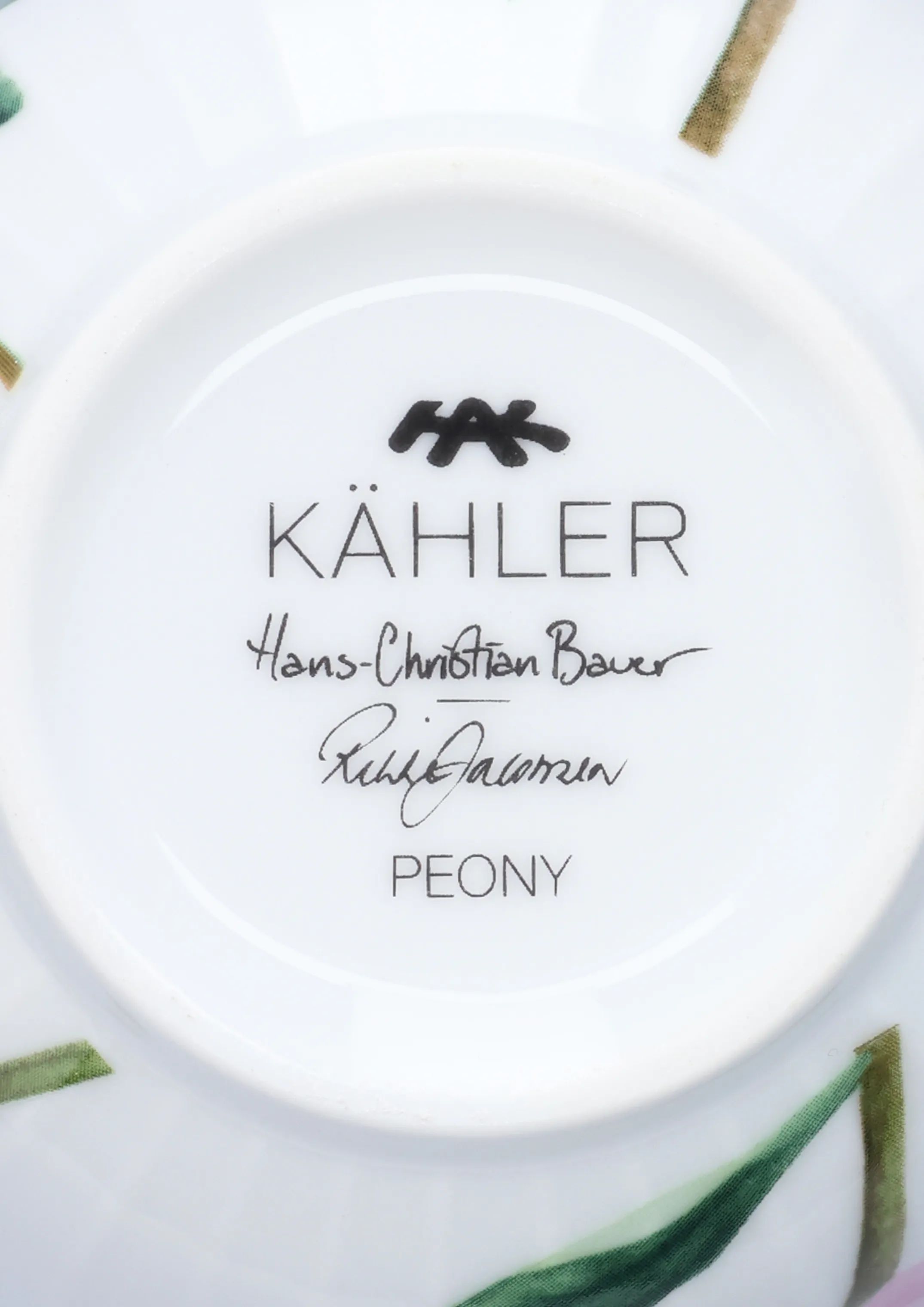 Kähler Krus og kopper med hank Hammershøi Sommer Krus i Pæoner, 2