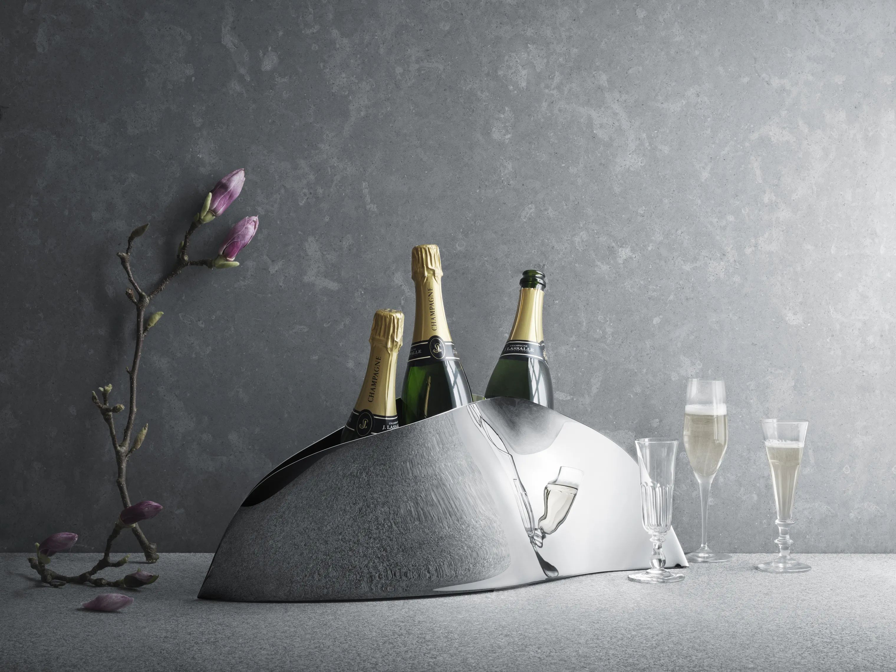 Georg Jensen Champagnekølere Indulgence Champagnekøler i Stål, 2