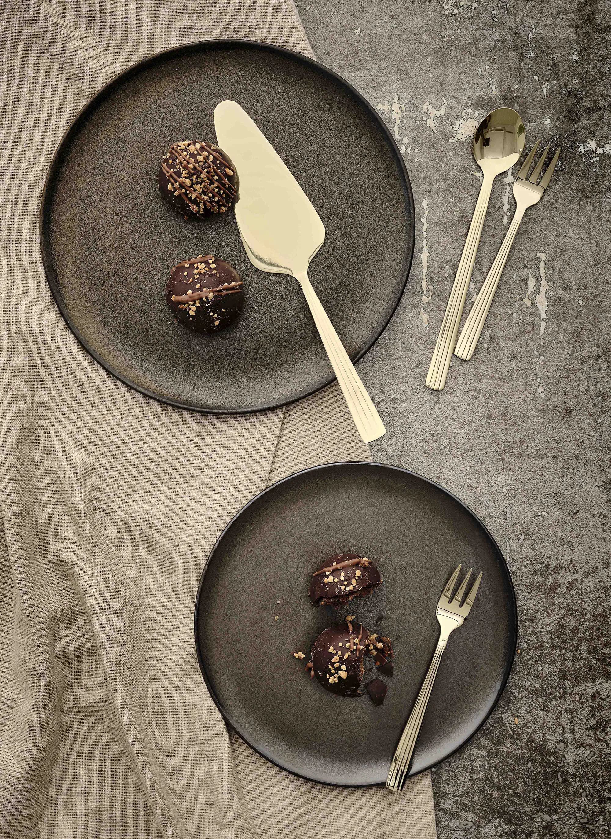 RAW by Aida Kagetallerkener Desserttallerken i Metallic Brown, 3