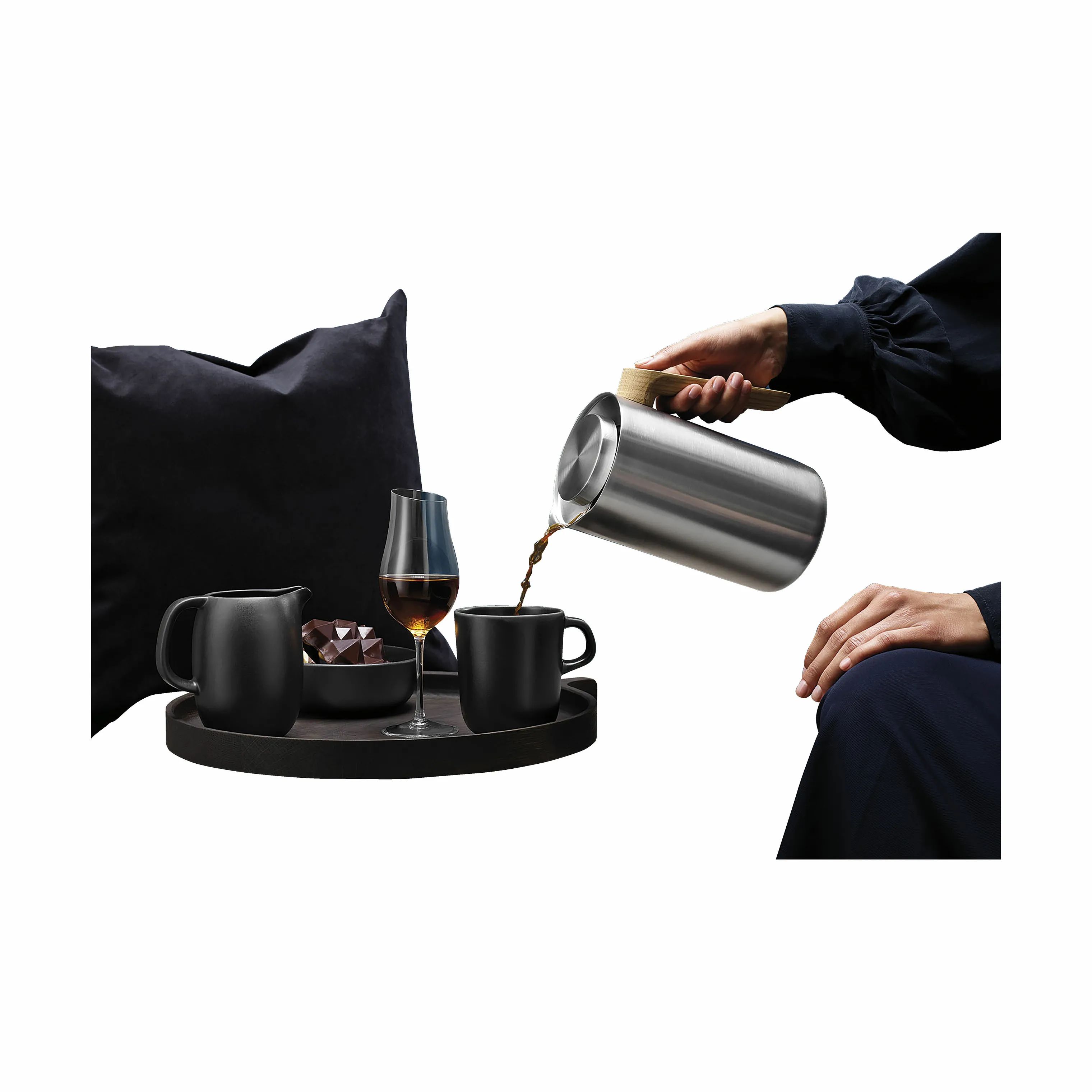 Eva Trio Termokander Nordic Kitchen Termokande i Stål/Natur, 1 L, 3