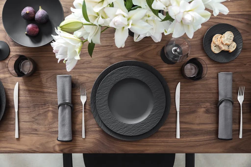 Villeroy & Boch Middagstallerkener Manufacture Rock Middagstallerken i 27,1 cm, 2