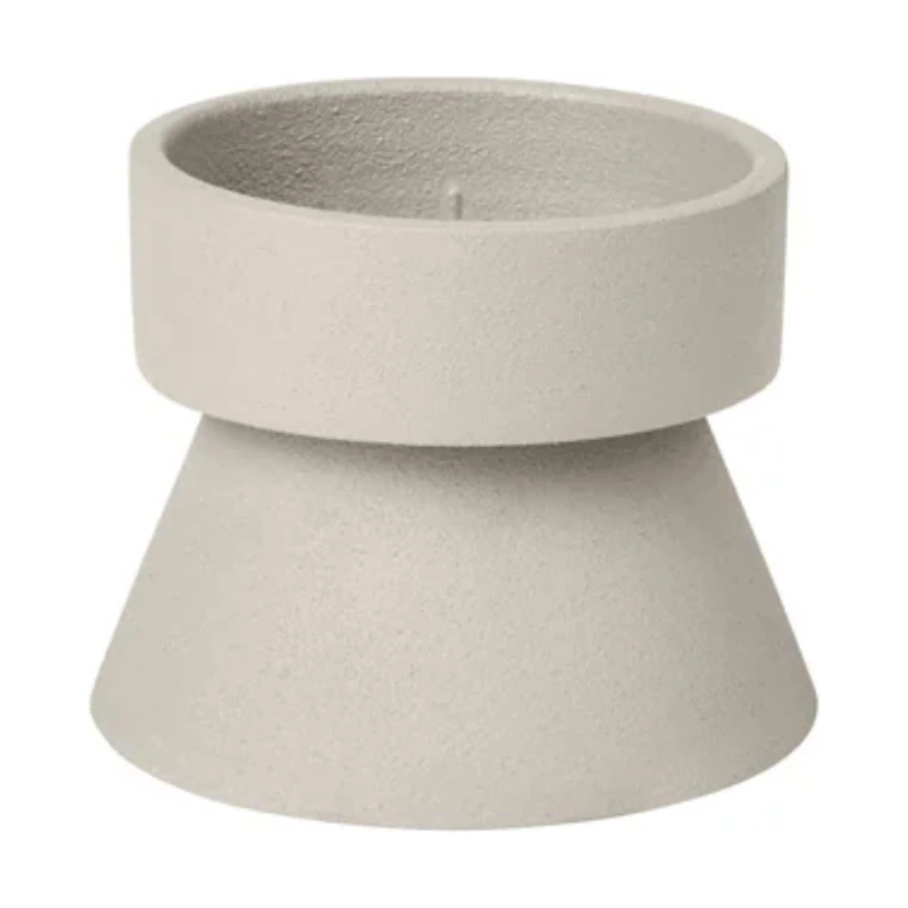 Broste Copenhagen Bloklysestage Anker Lysestage i Beige, 7 cm, 1