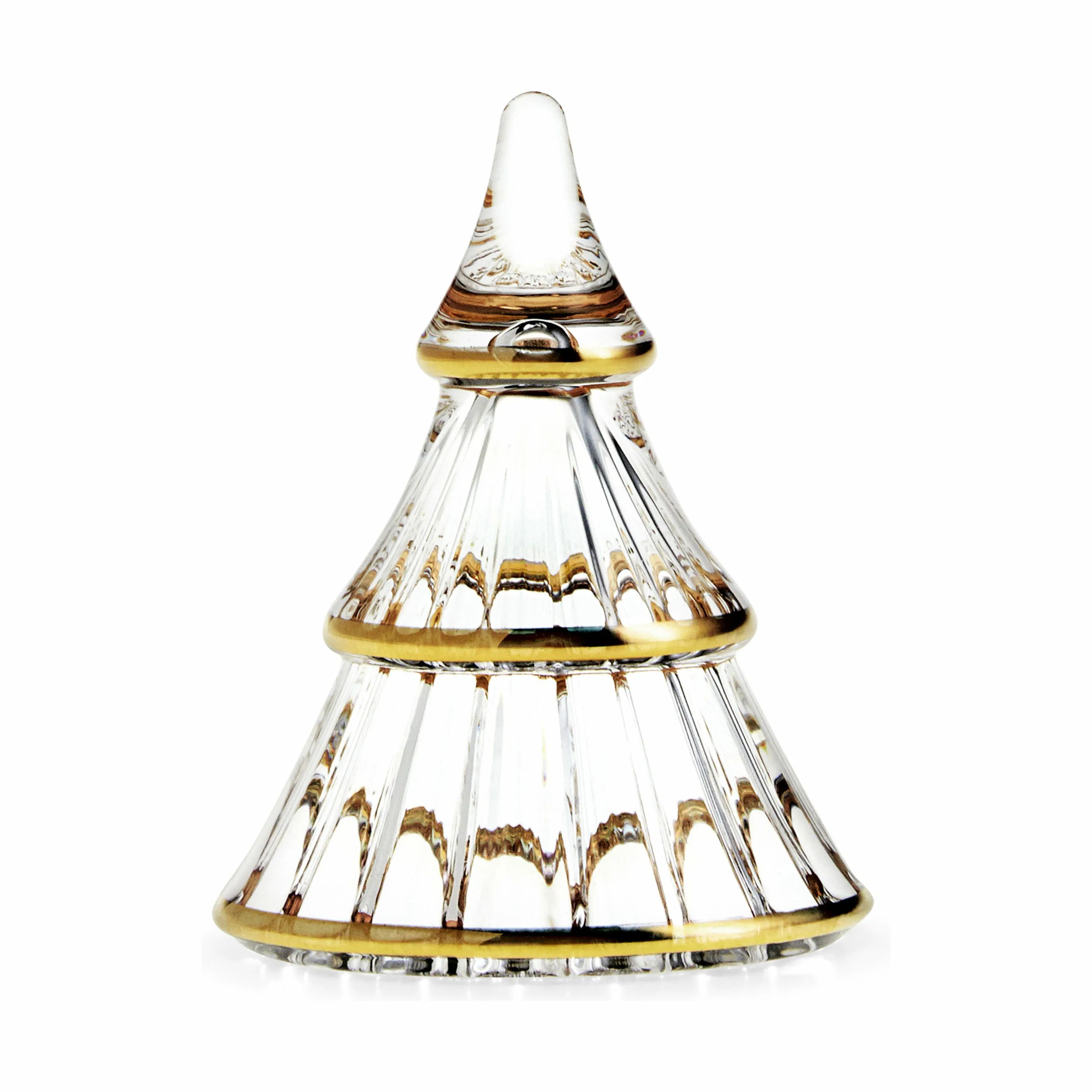 Holmegaard Julefigurer Fairytales Juletræ i Klar/guld, 7,5 cm, 1