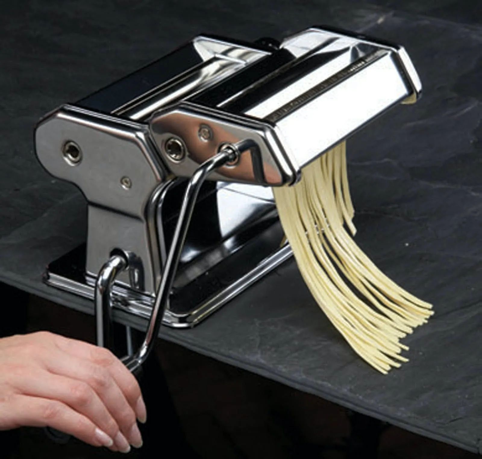 KitchenCraft Pastamaskiner World of Flavours Pastamaskine i Sølv, 3
