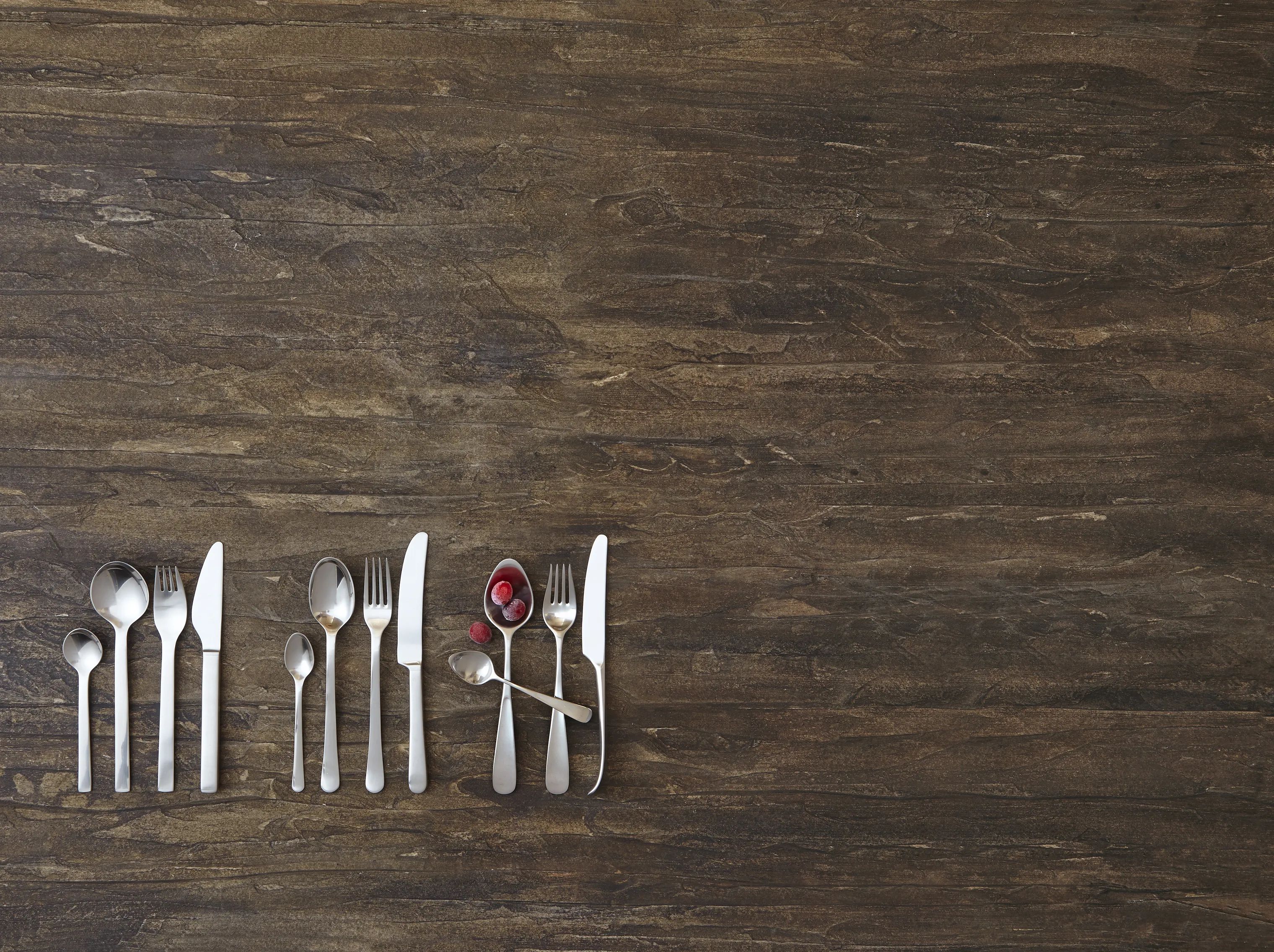 Georg Jensen Spiseskeer Vivianna Spiseske i Mat/Stål, 2