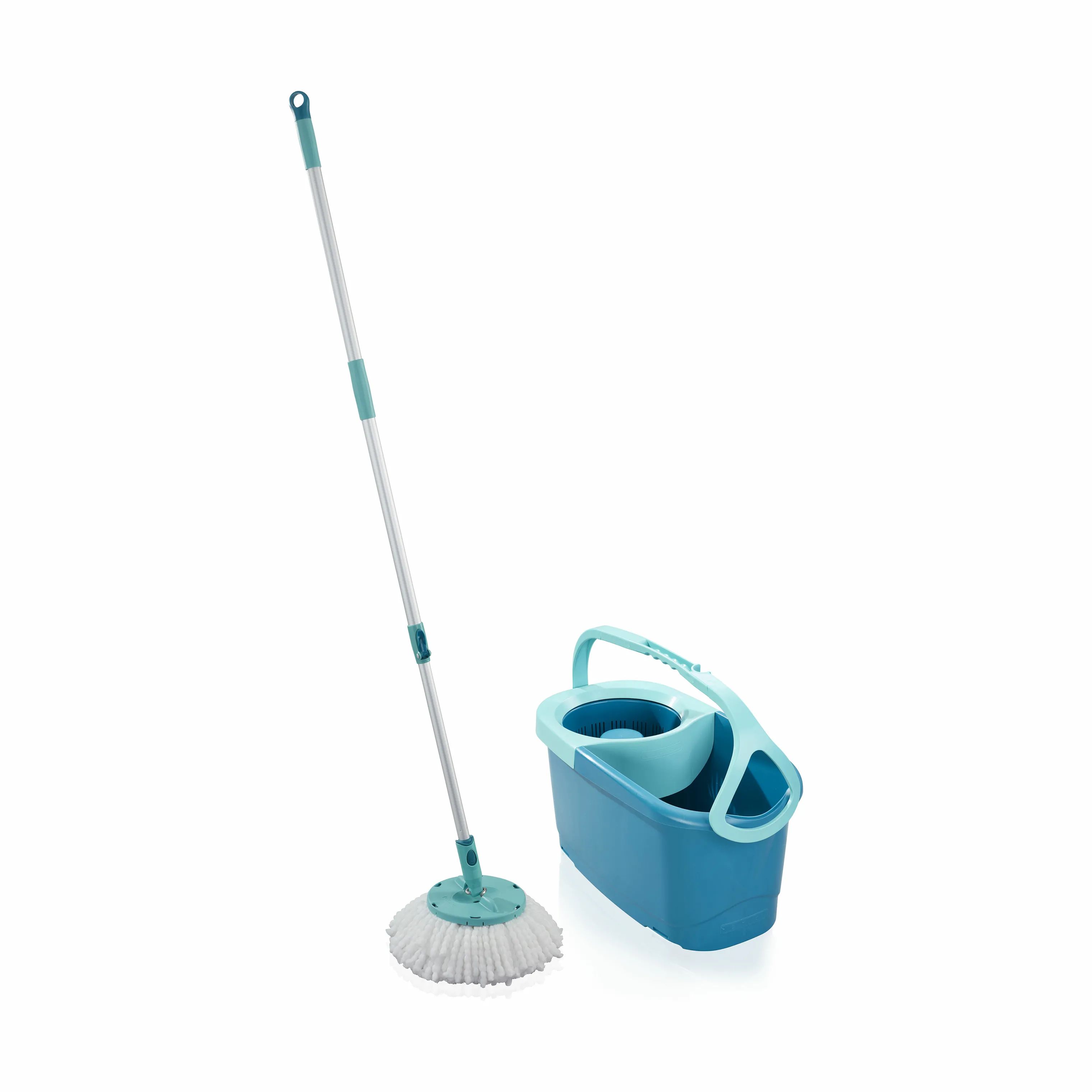 Leifheit Gulvvaskere og tilbehør Rotation Disc Mop Ergo Gulvvaskesæt i Grøn, 1