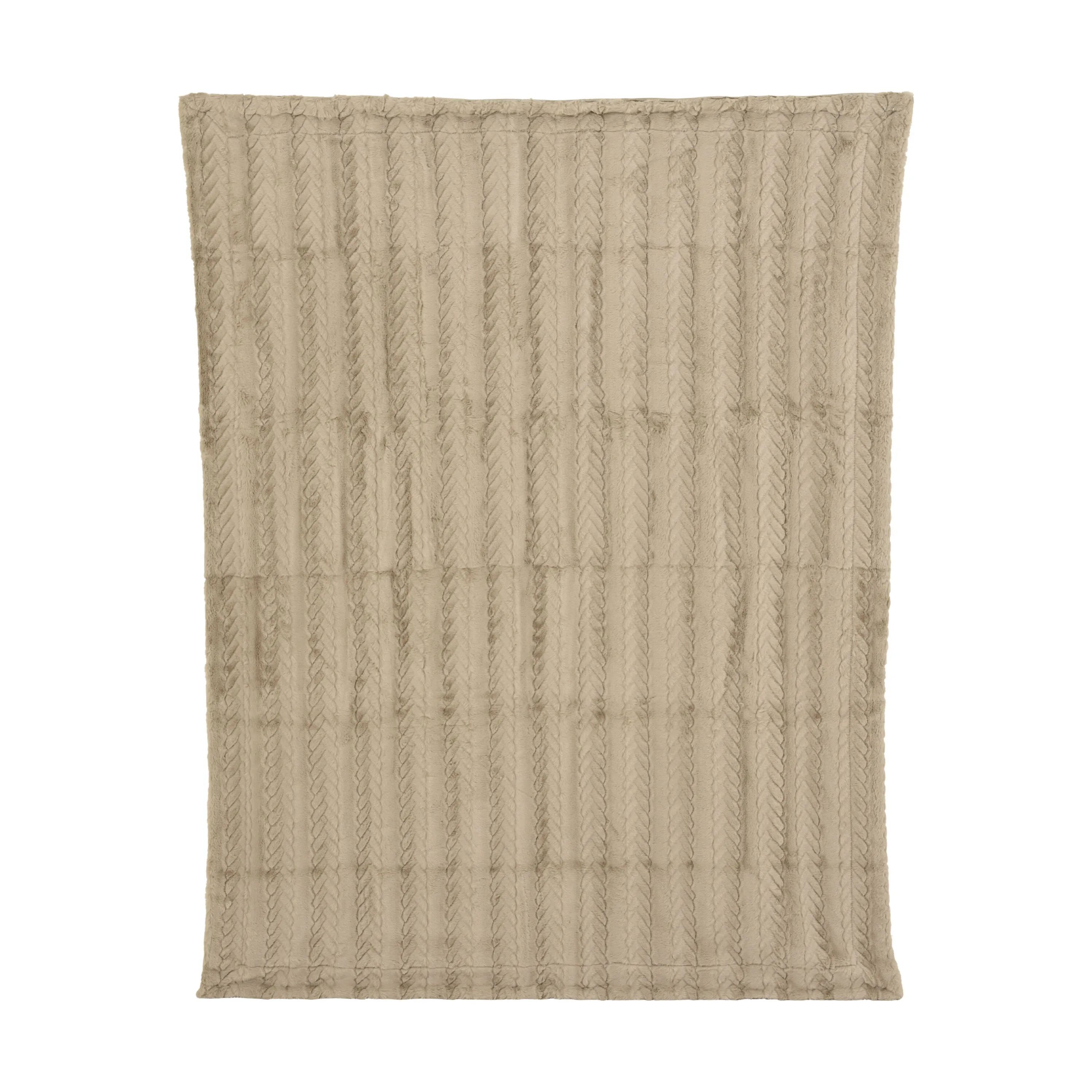 Casa Christmas Plaider Plaid i Beige, 1