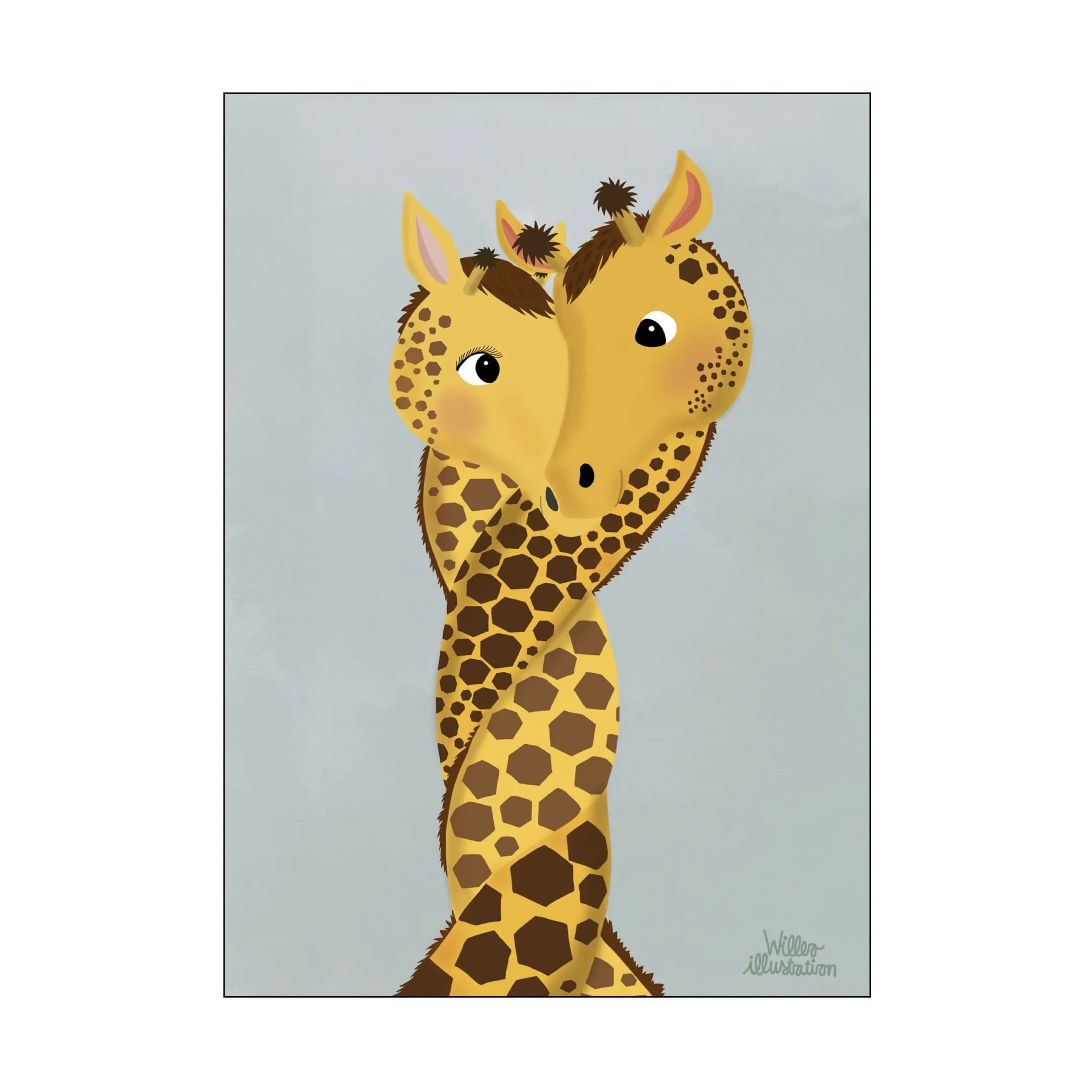 Poster&Frame Plakater Plakat - Os To i B29,7 x L42 cm, 1