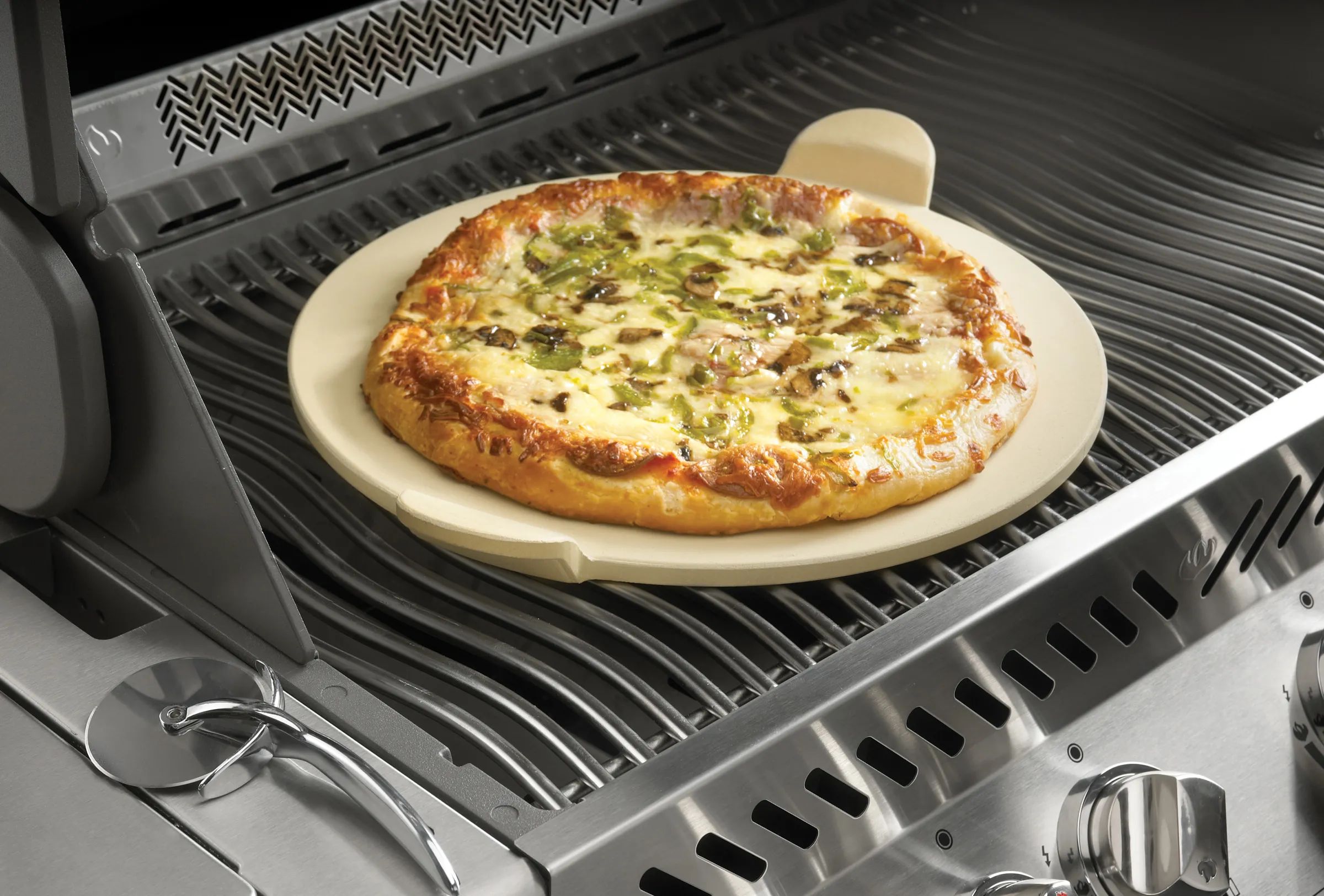 Napoleon Pizzasten PRO Pizzasten m. pizzahjul i Brun, 5 cm, 2