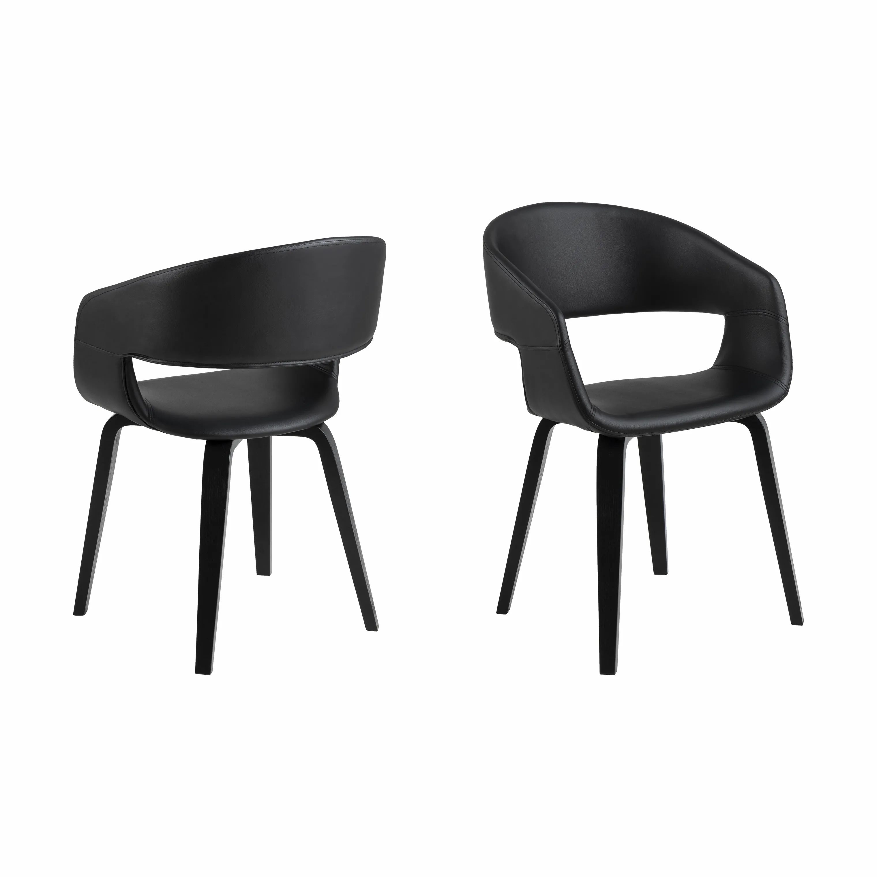 CASA Living Spisebordsstole Nova Spisebordsstole - 2 stk. i sort, 6