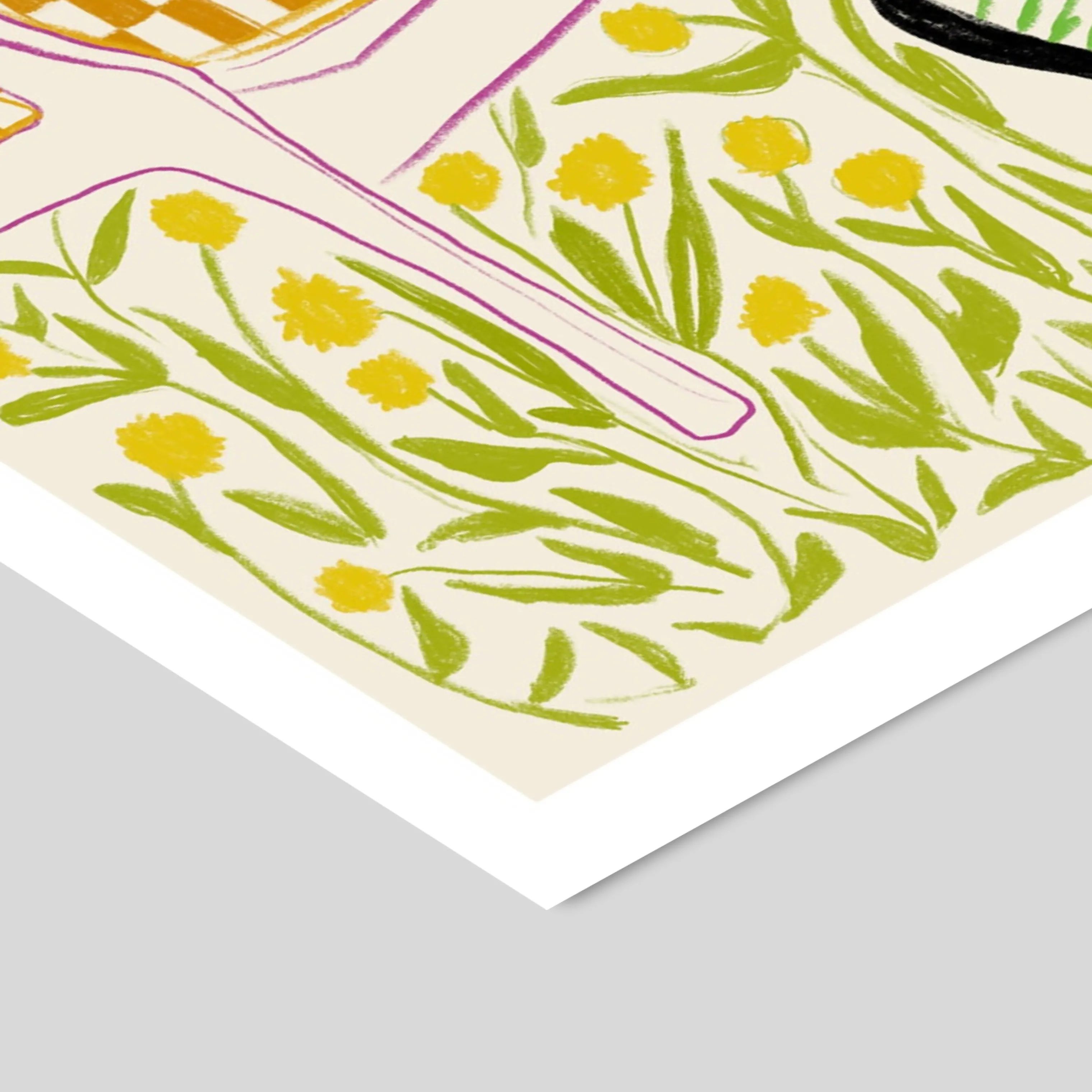 Poster&Frame Plakater Plakat - Quiet in The Garden i B30 x L40 cm, 2