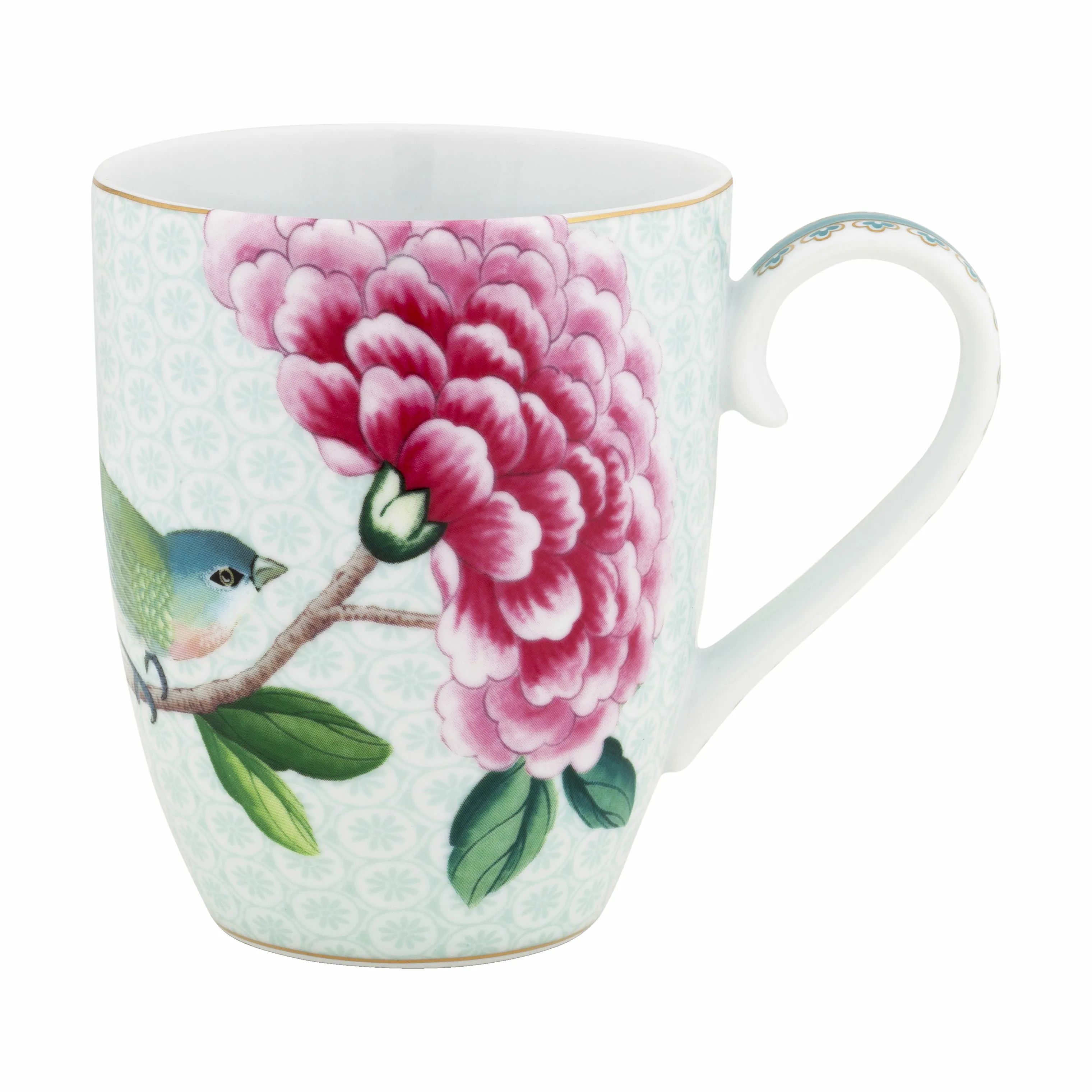 PIP Studio Krus og kopper med hank Blushing Birds Blushing Bird Krus i Hvid, 35 cl, 1