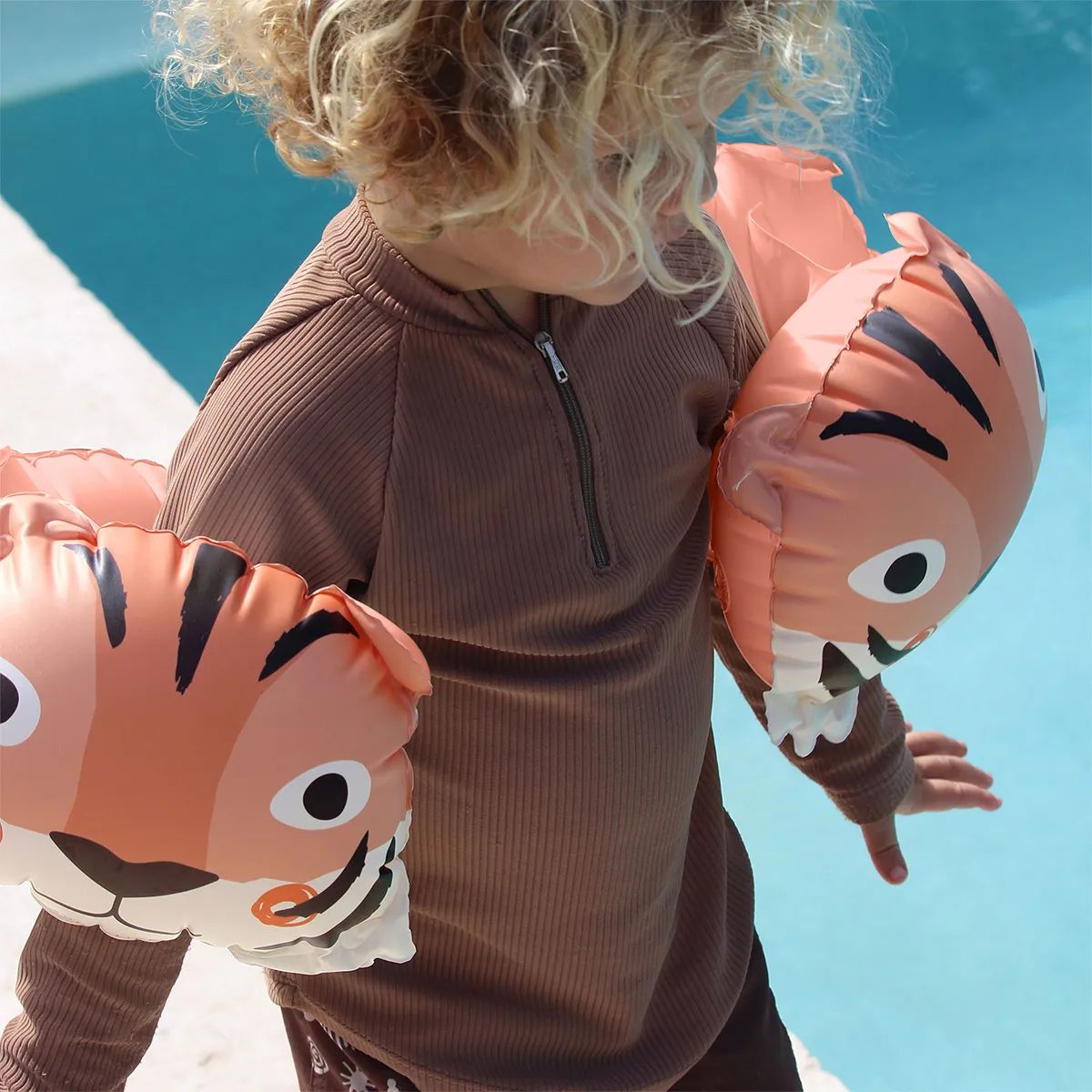 Sunnylife Badeudstyr Tino The Tiger Badevinger i Tino The Tiger, 2