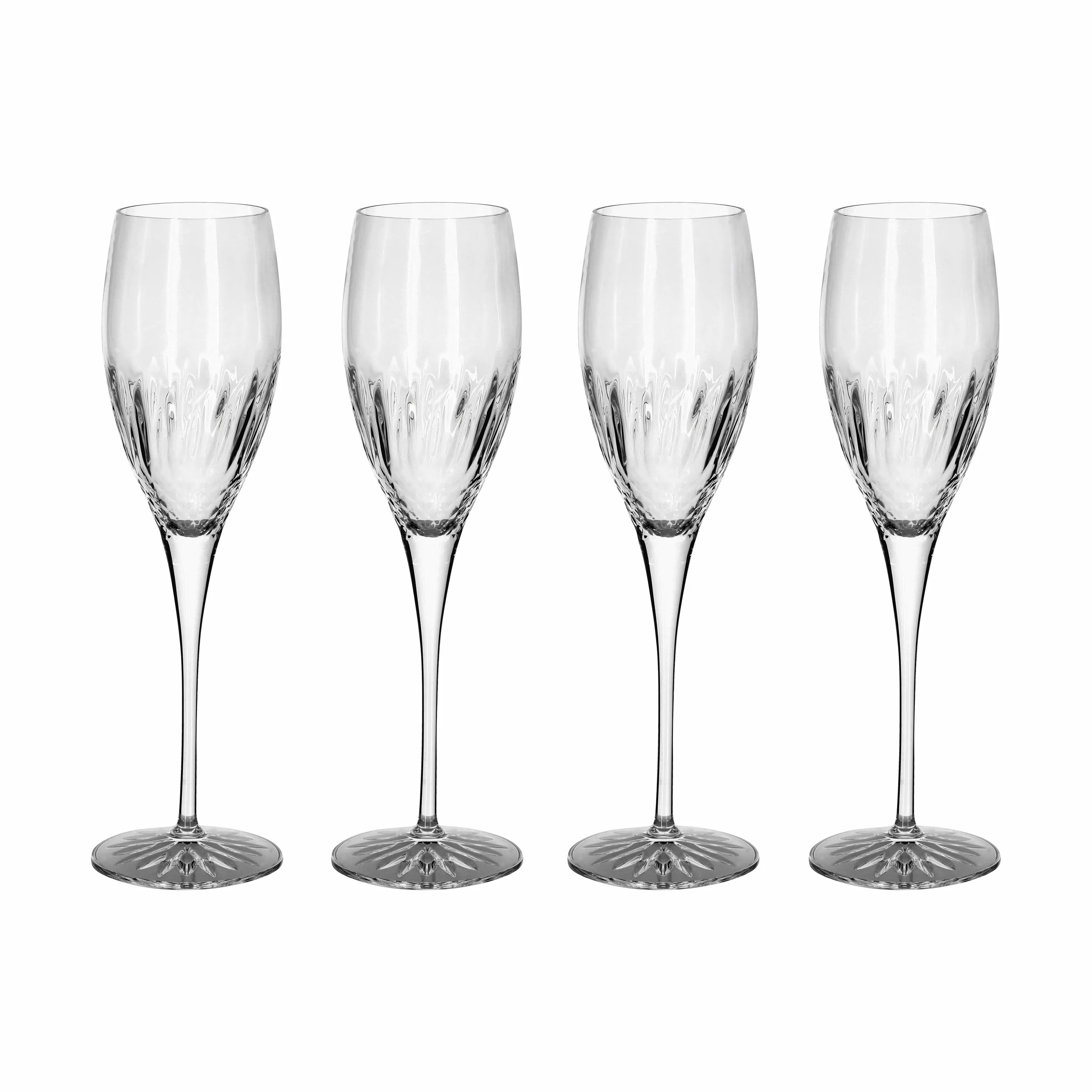 Luigi Bormioli Champagneglas Diamante Champagneglas - 4 stk. i Klar, 22 cl, 1