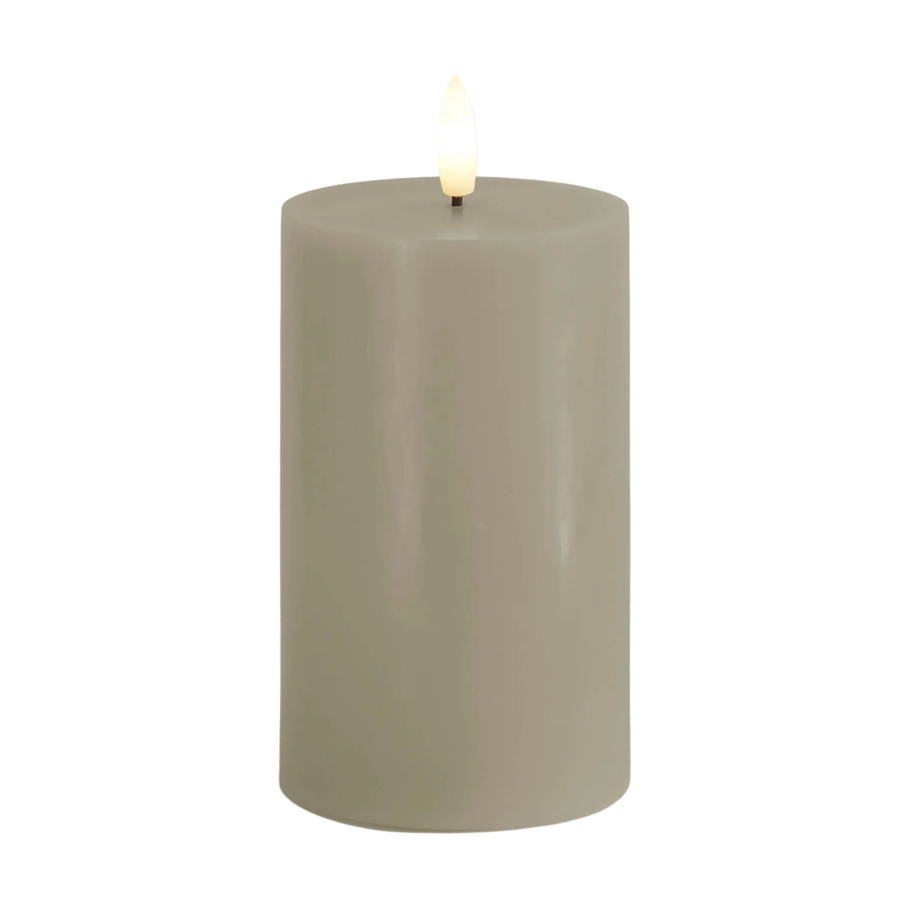Sirius LED-lys Sille LED Bloklys i Warm Grey, H12,5 x Ø7,5 cm, 1