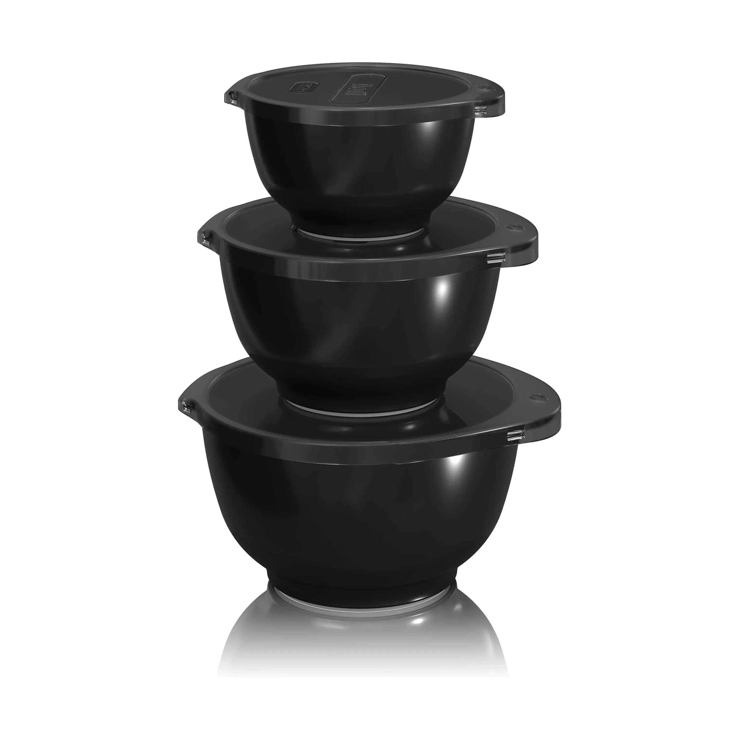 Rosti Røreskåle Margrethe Mini Røreskålsæt - 6 dele i Black Edition, 1