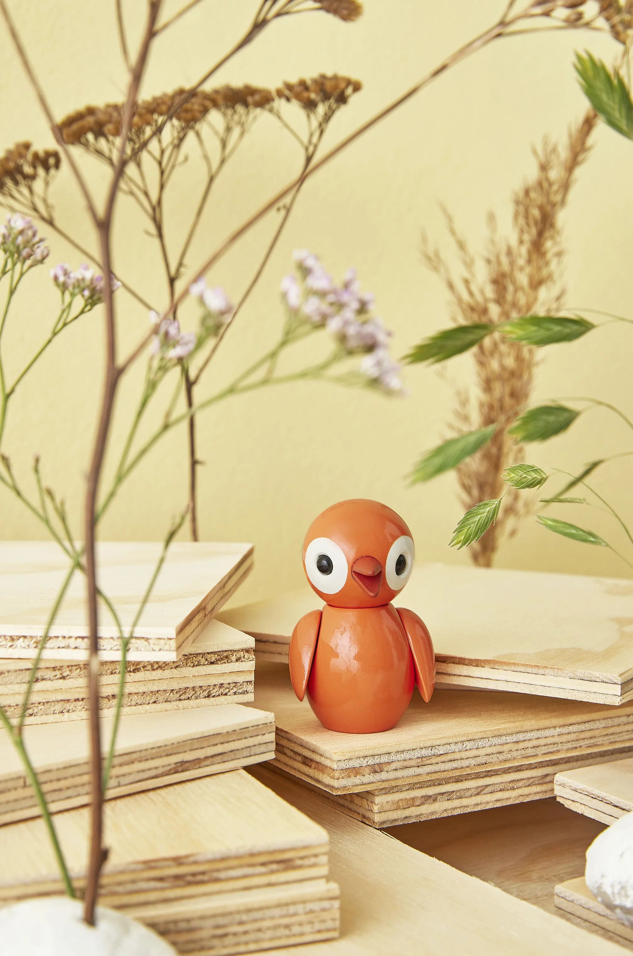 Spring Copenhagen Dyrefigurer Fugl - Optimistic Orange i Orange, 2