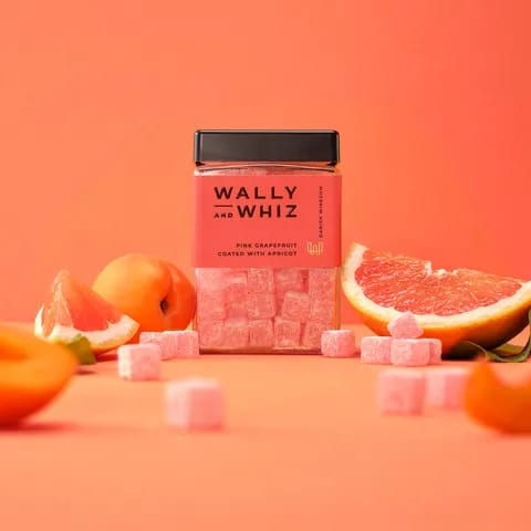 Wally and Whiz Søde sager Vingummi - Grapefrugt med abrikos i 240 gram, 2