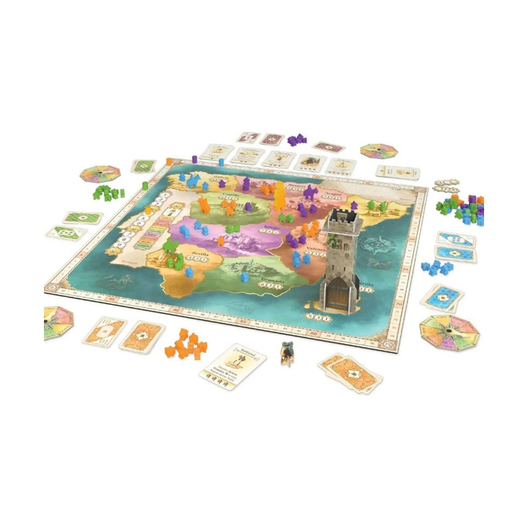 Spilbræt Spil Brætspil - El Grande i Multifarvet, 3
