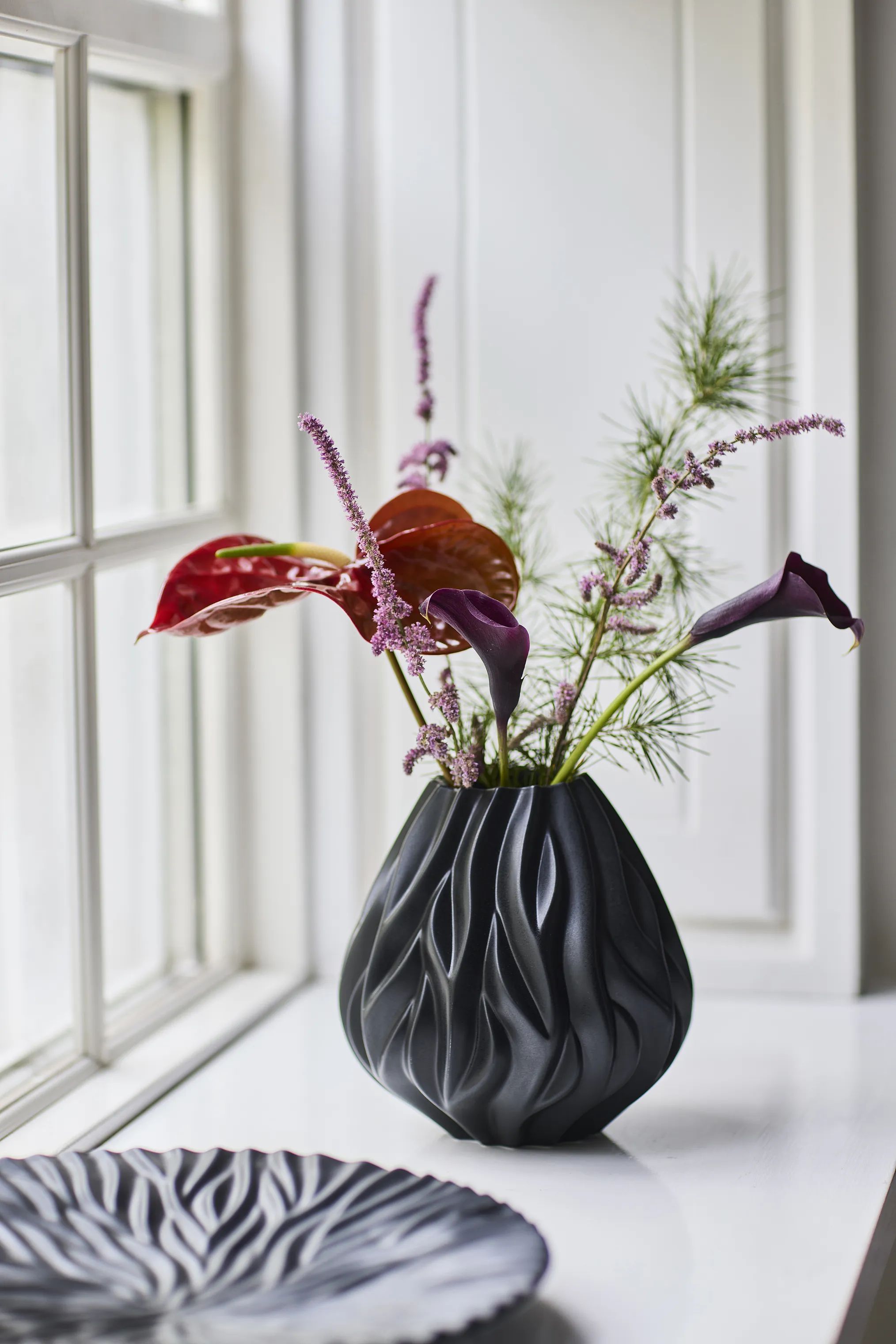 Morsø Vaser Flame Vase i Sort, 19 cm, 3