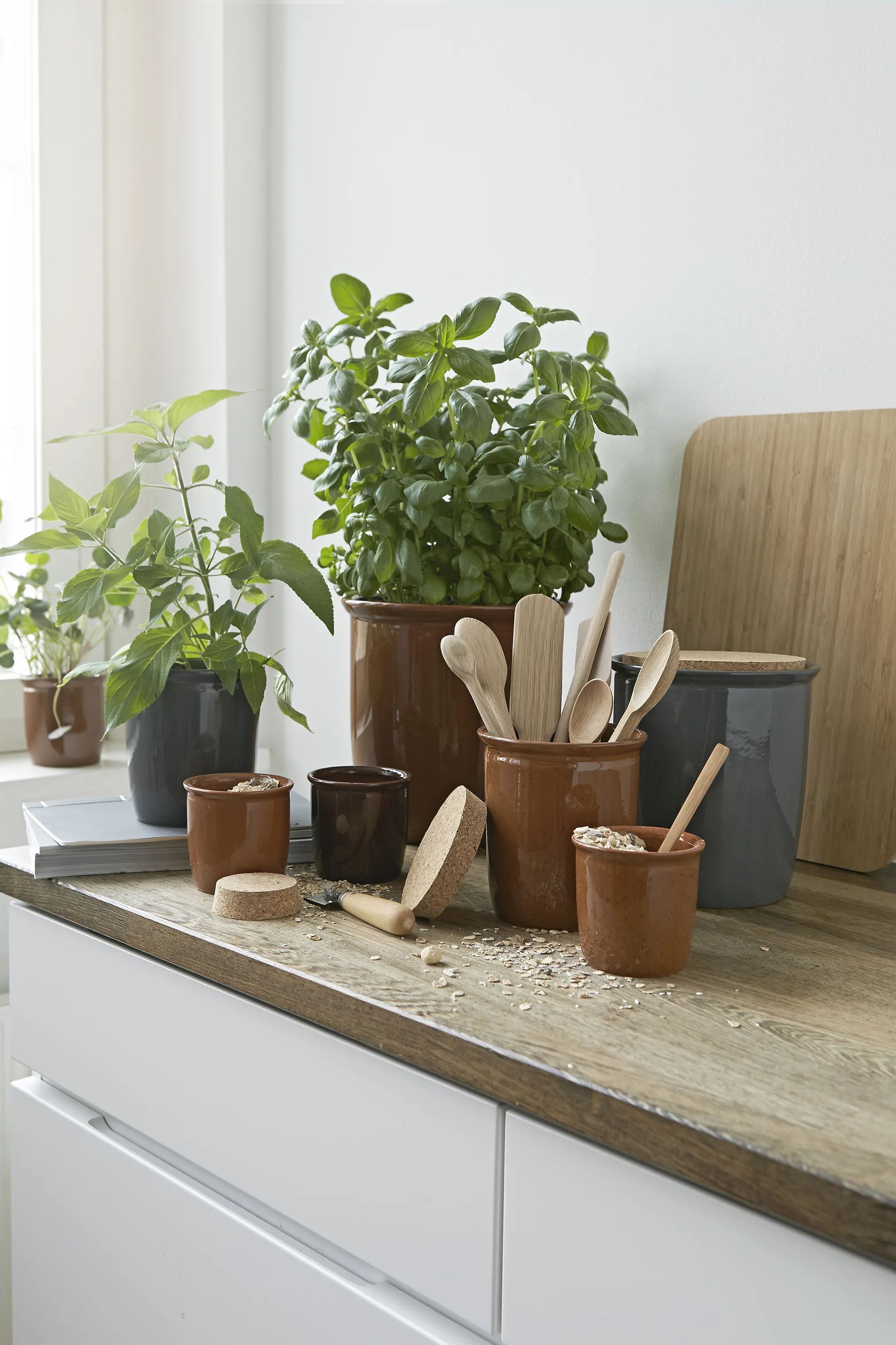 Knabstrup Keramik Låg og covers Korklåg i Natur, 19,5 cm, 3